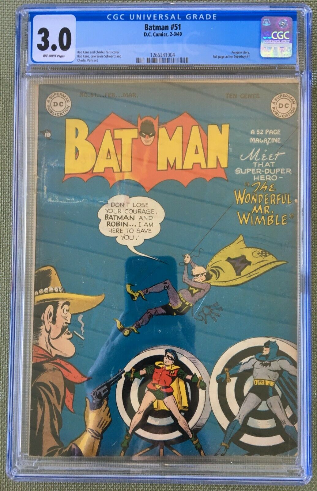 Batman #51 CGC 3.0 ow