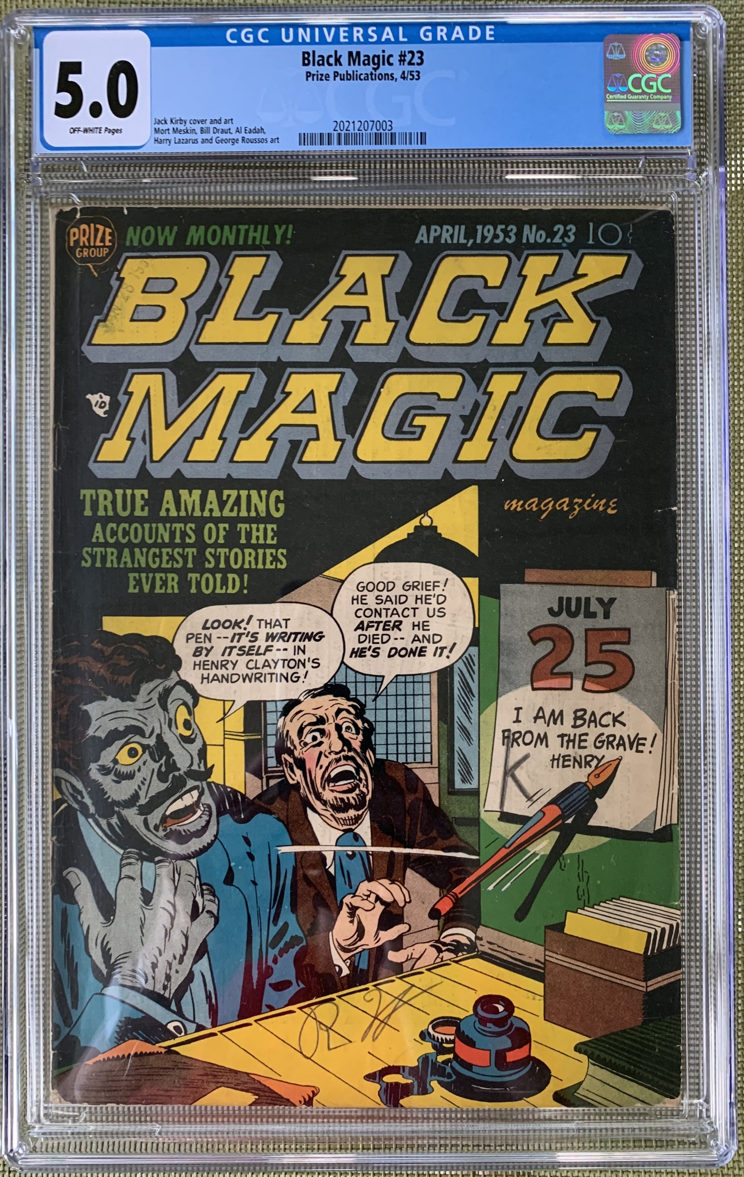 Black Magic #23 CGC 5.0 ow