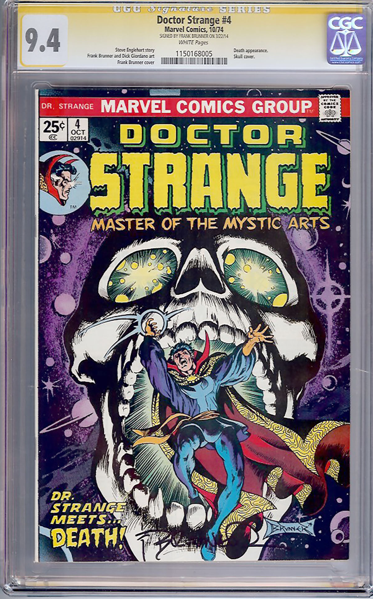 Doctor Strange #4 CGC 9.4 w CGC Signature SERIES