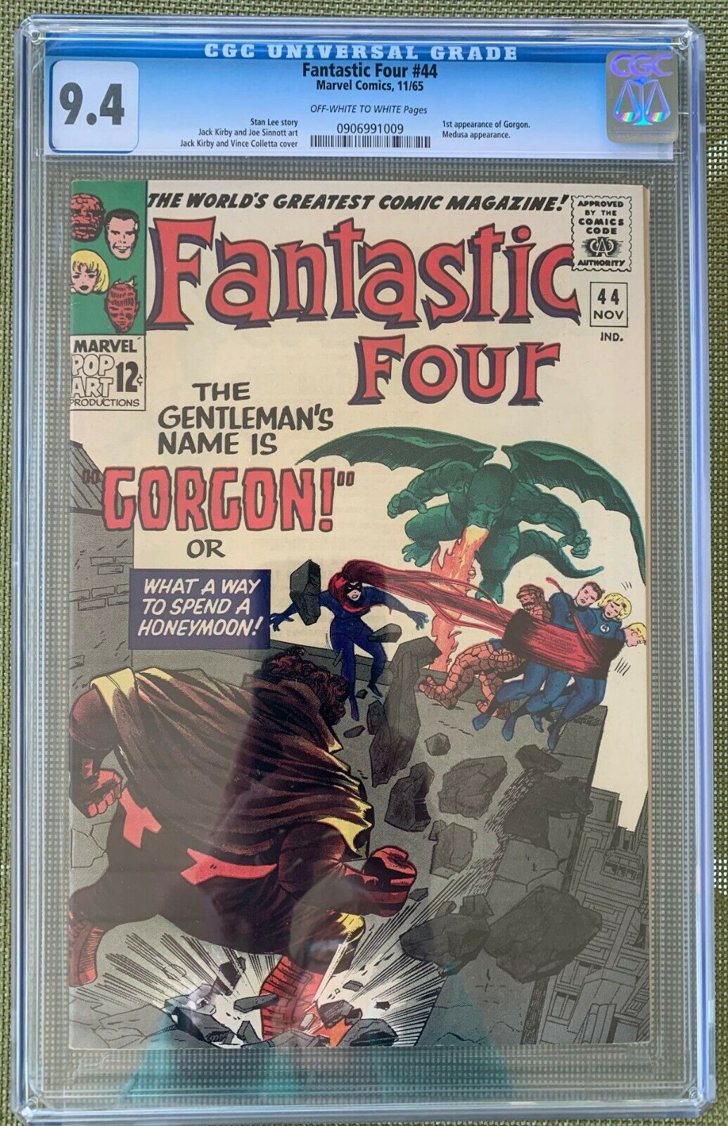 Fantastic Four #44 CGC 9.4 ow/w