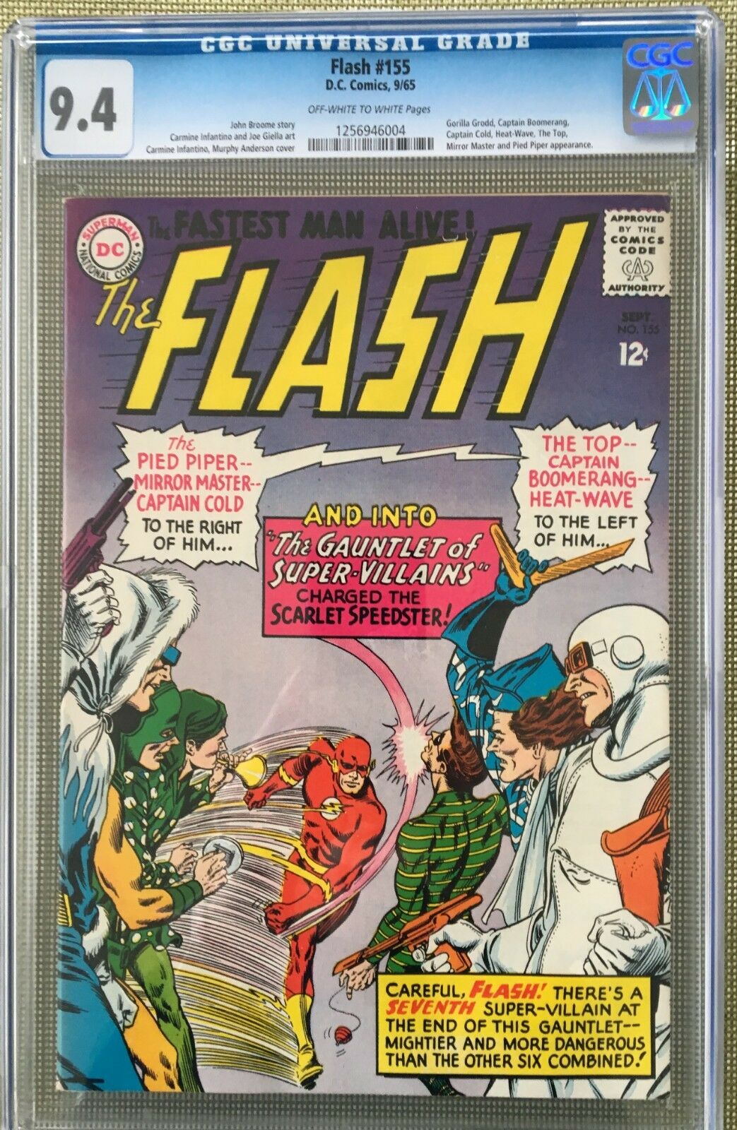 Flash #155 CGC 9.4 ow/w