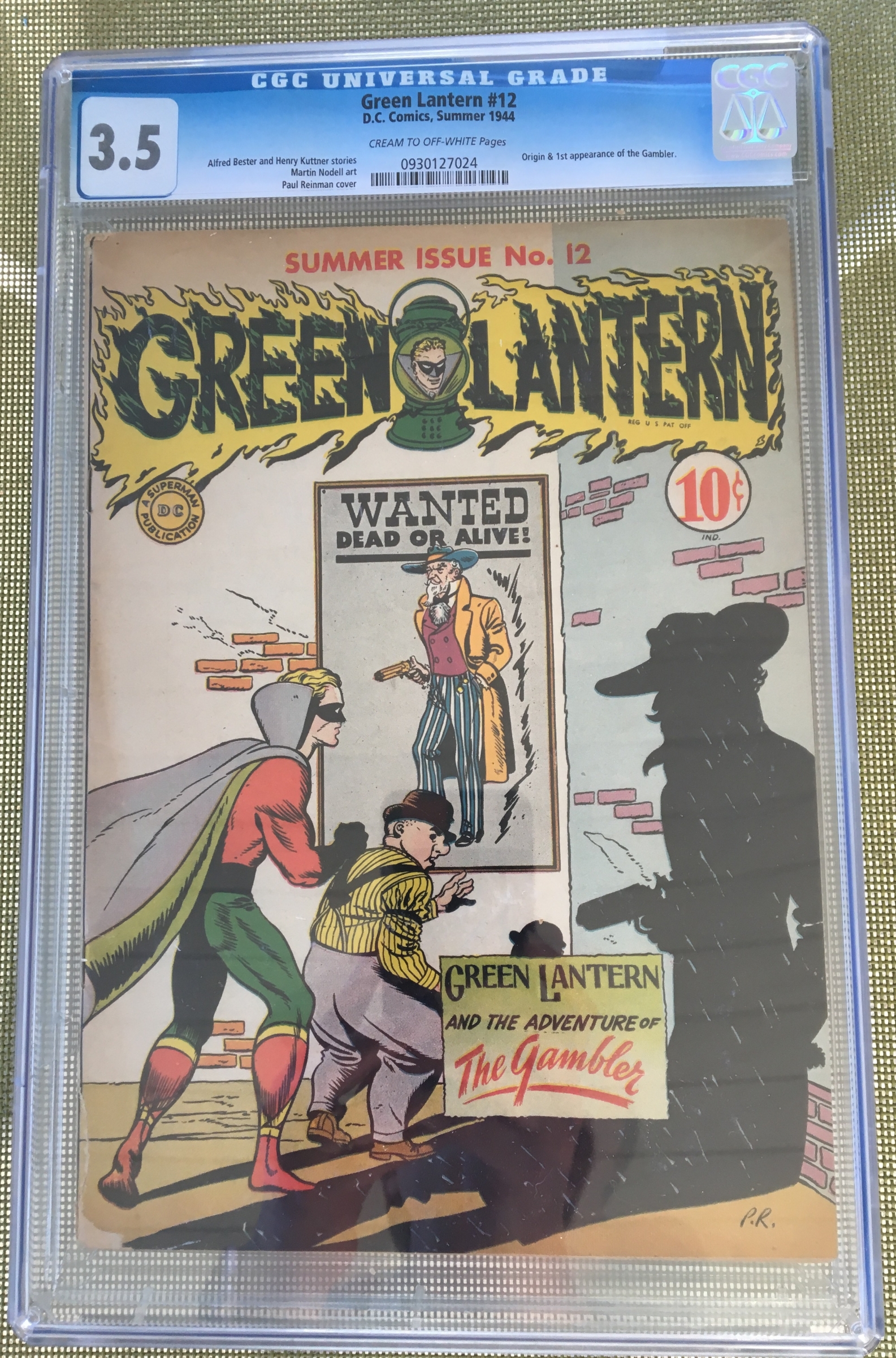 Green Lantern #12 CGC 3.5 cr/ow