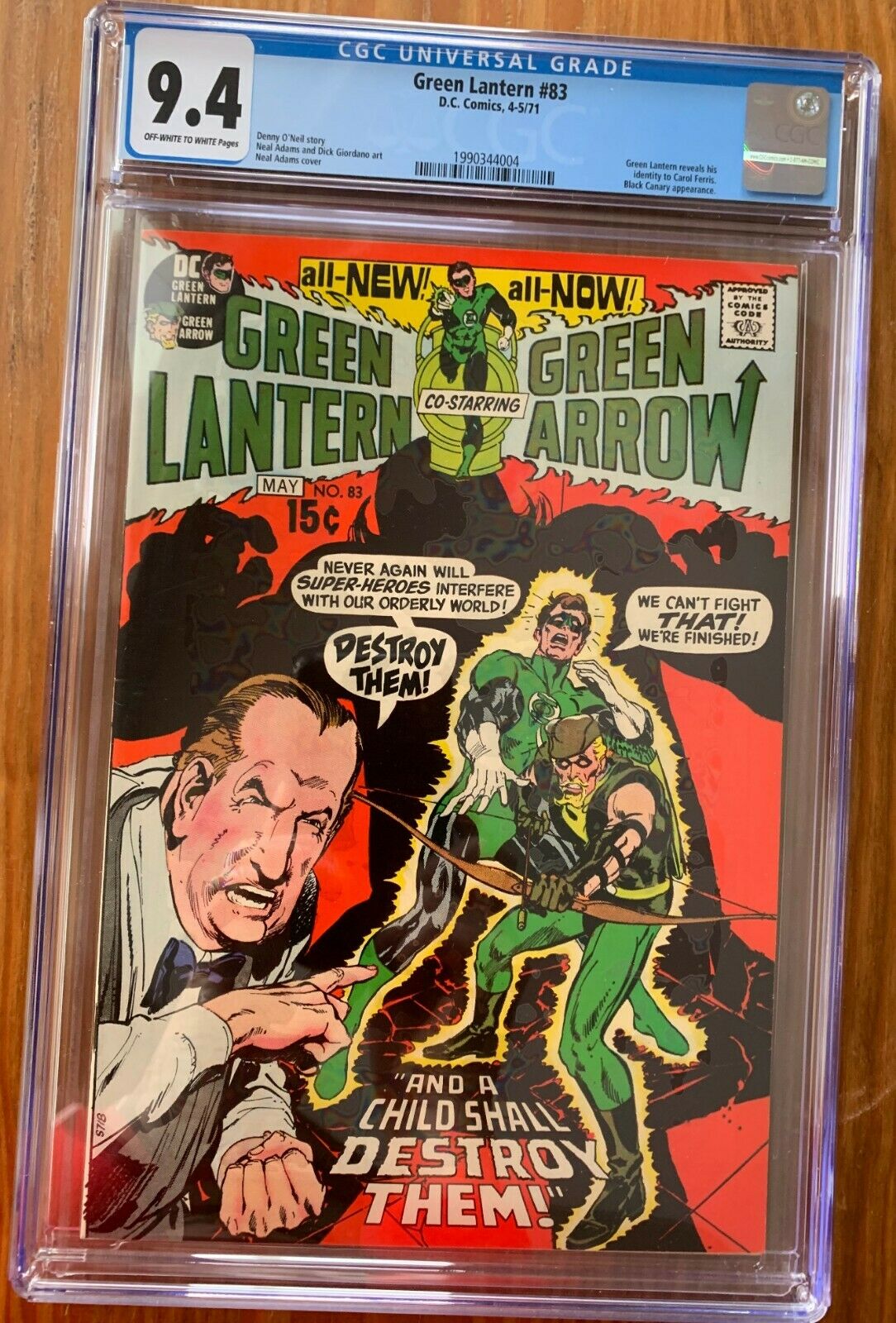 Green Lantern #83 CGC 9.4 ow/w
