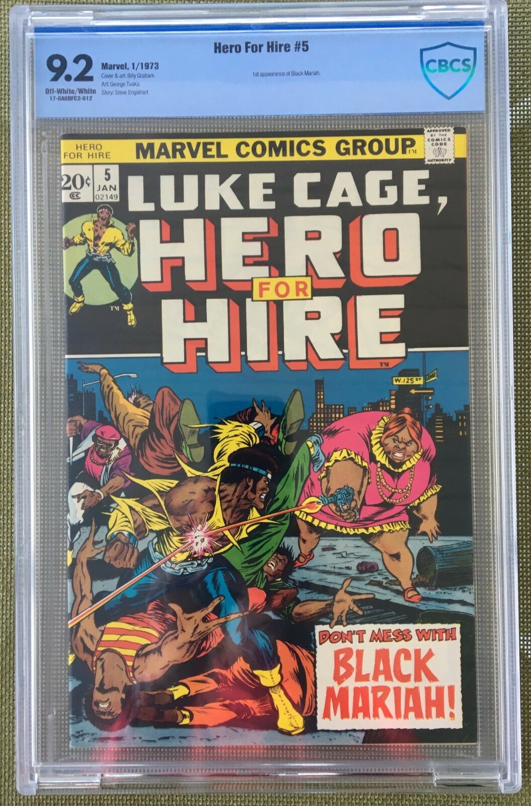 Hero For Hire #5 CBCS 9.2 ow/w
