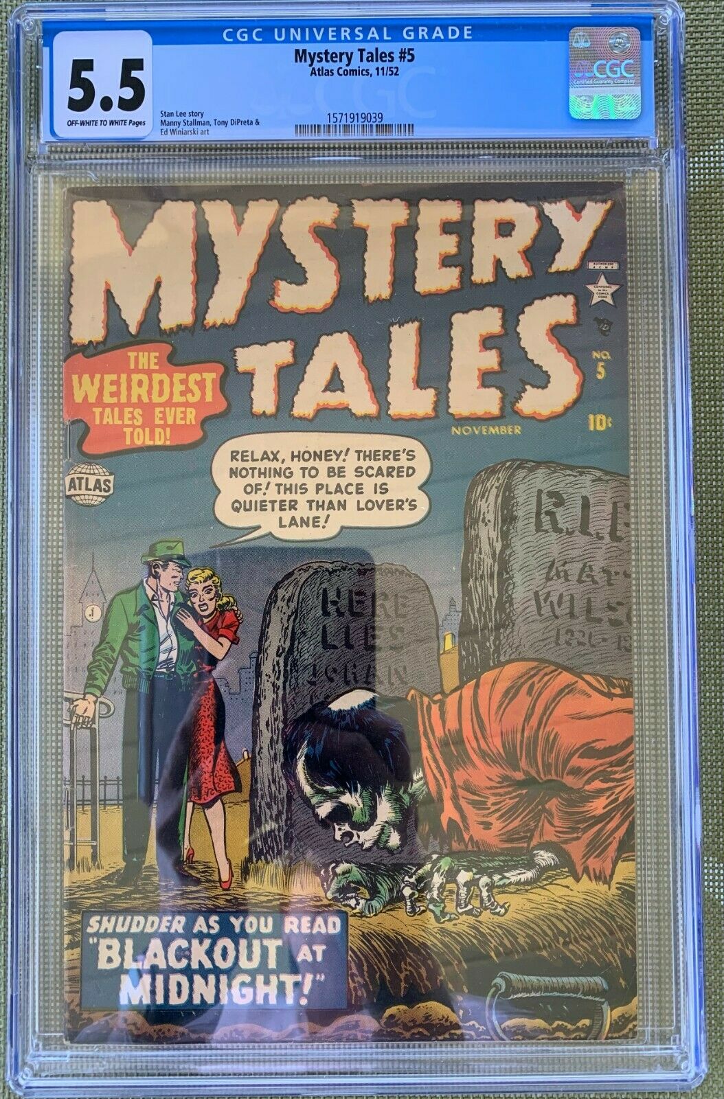 Mystery Tales #5 CGC 5.5 ow/w
