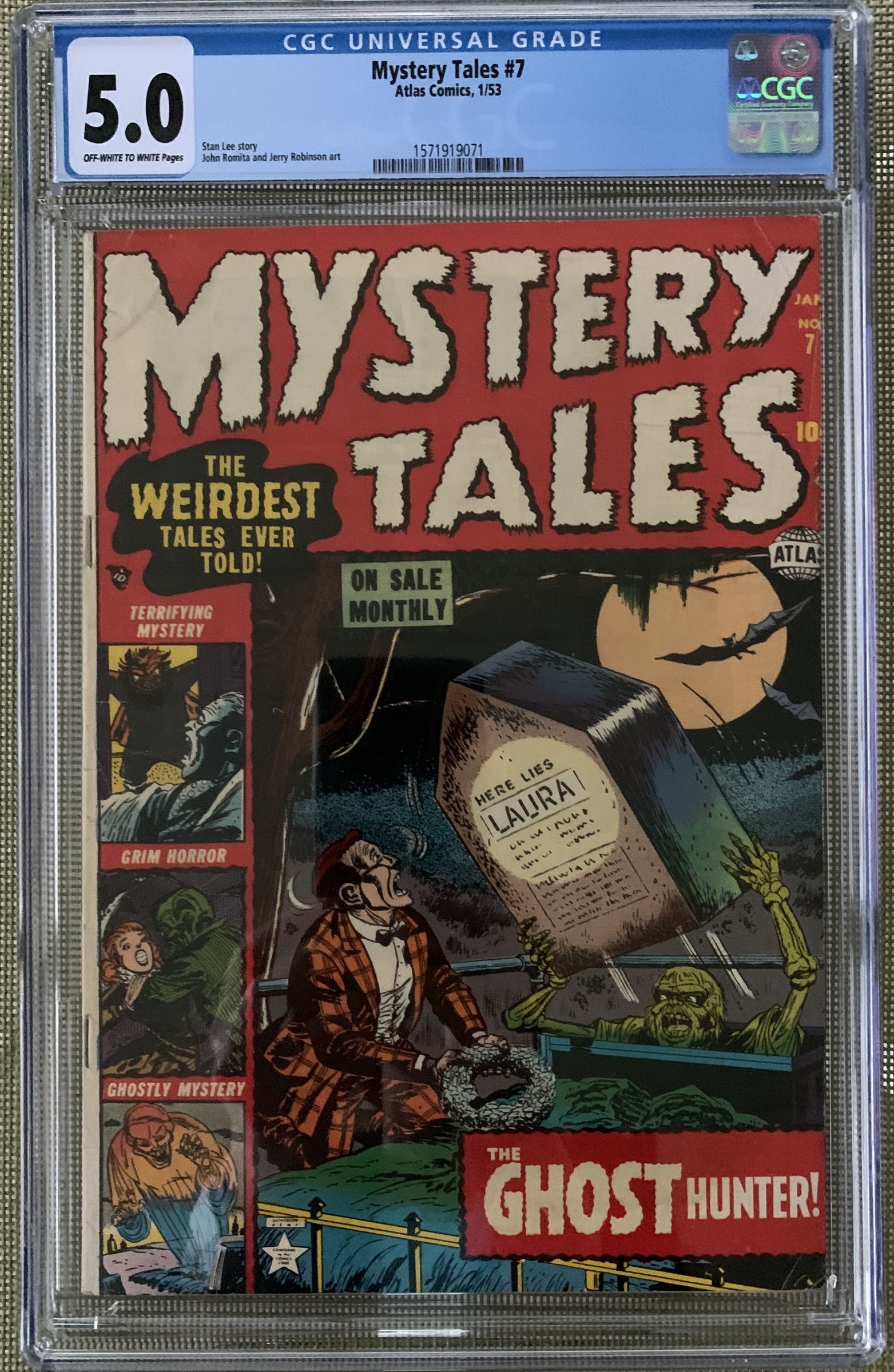 Mystery Tales #7 CGC 5.0 ow/w