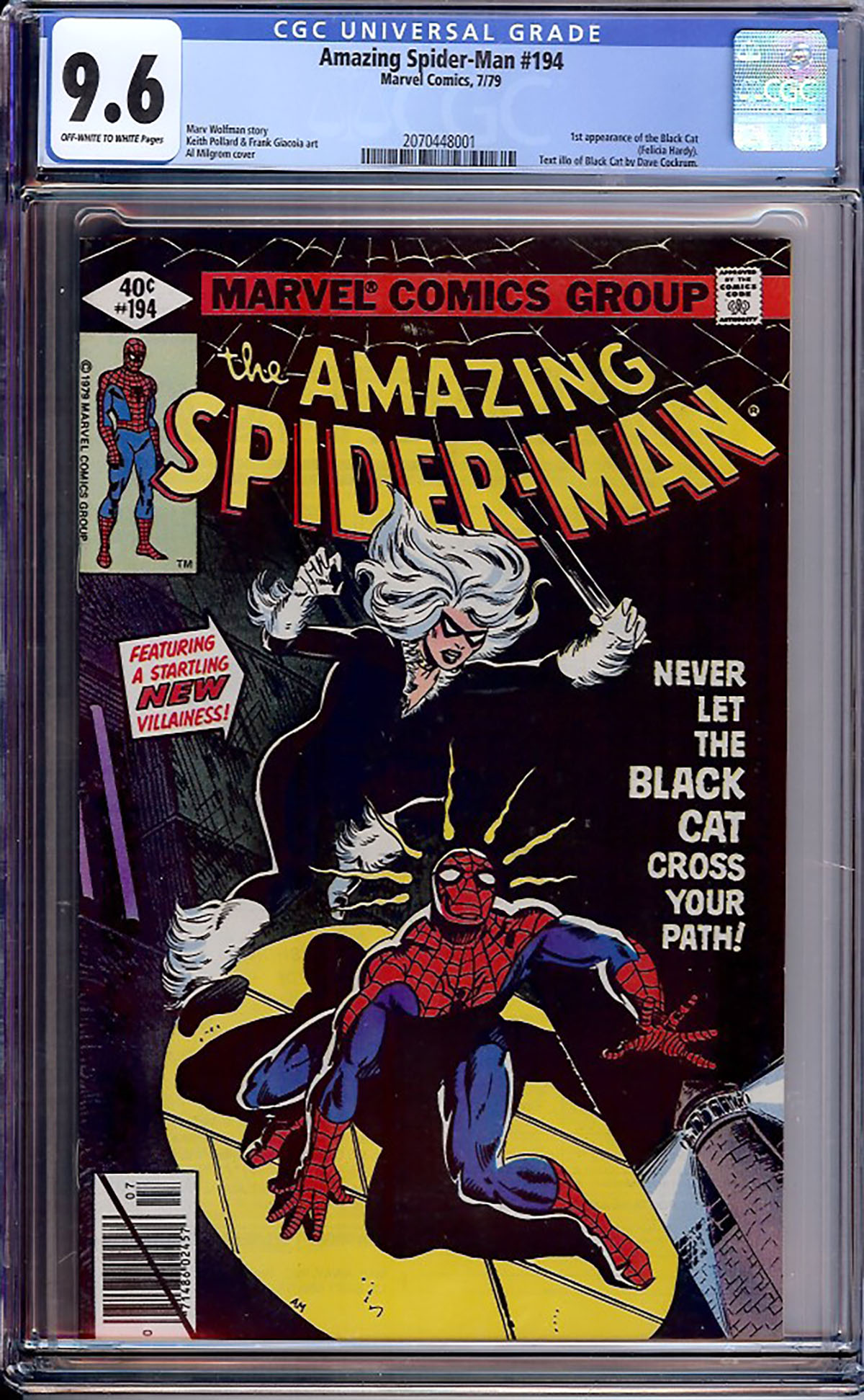 Amazing Spider-Man #194 CGC 9.6 ow/w