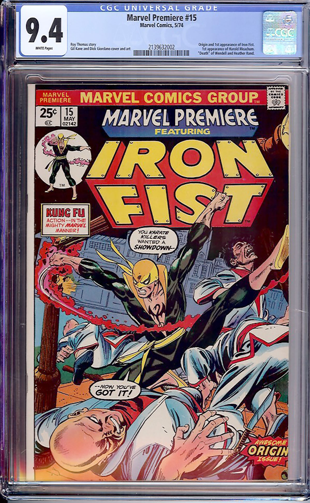 Marvel Premiere #15 CGC 9.4 w