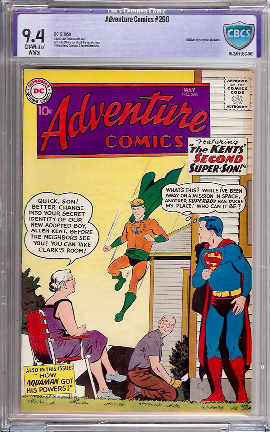 Adventure Comics #260 CBCS 9.4 ow/w