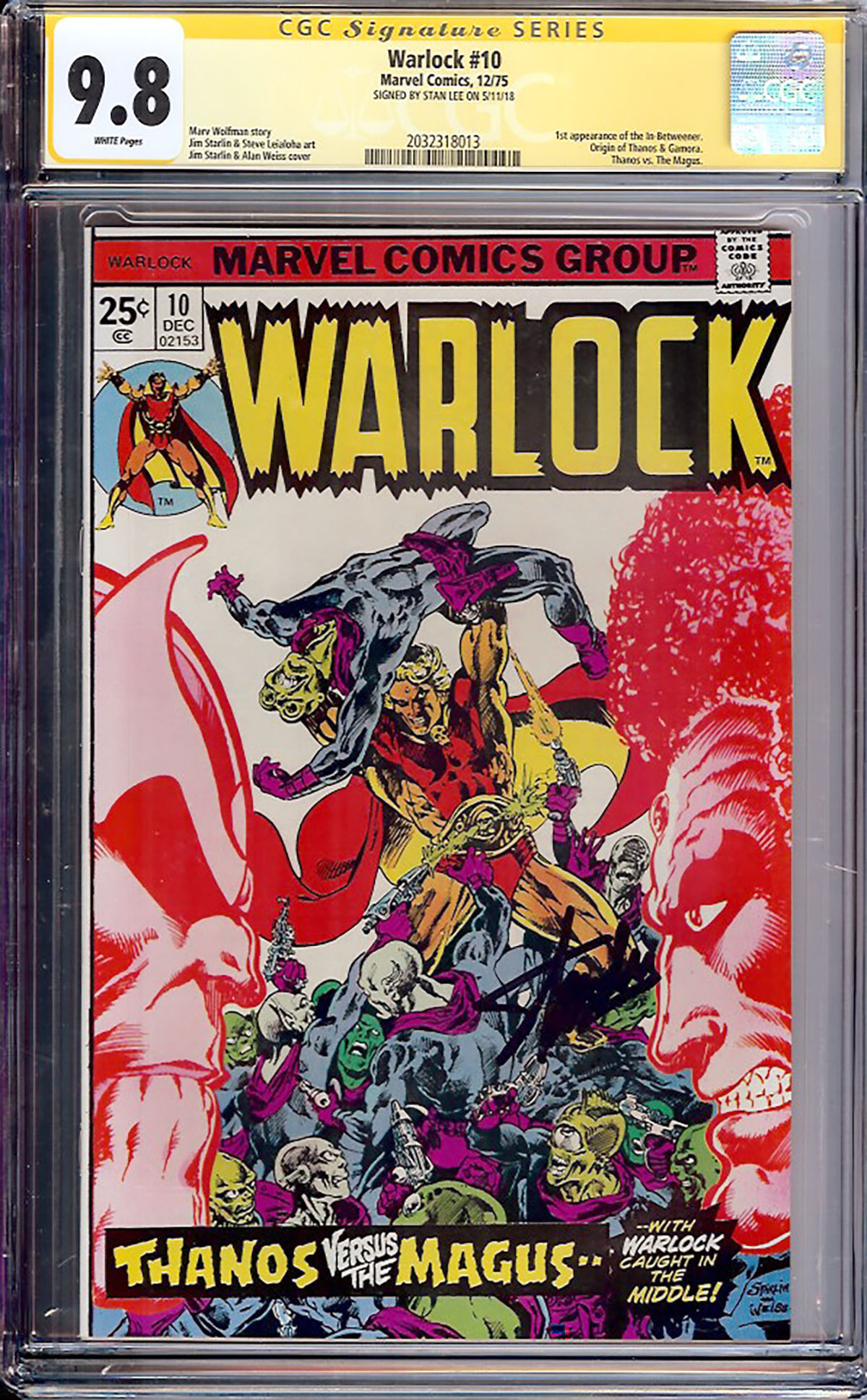 Warlock #10 CGC 9.8 w CGC Signature SERIES