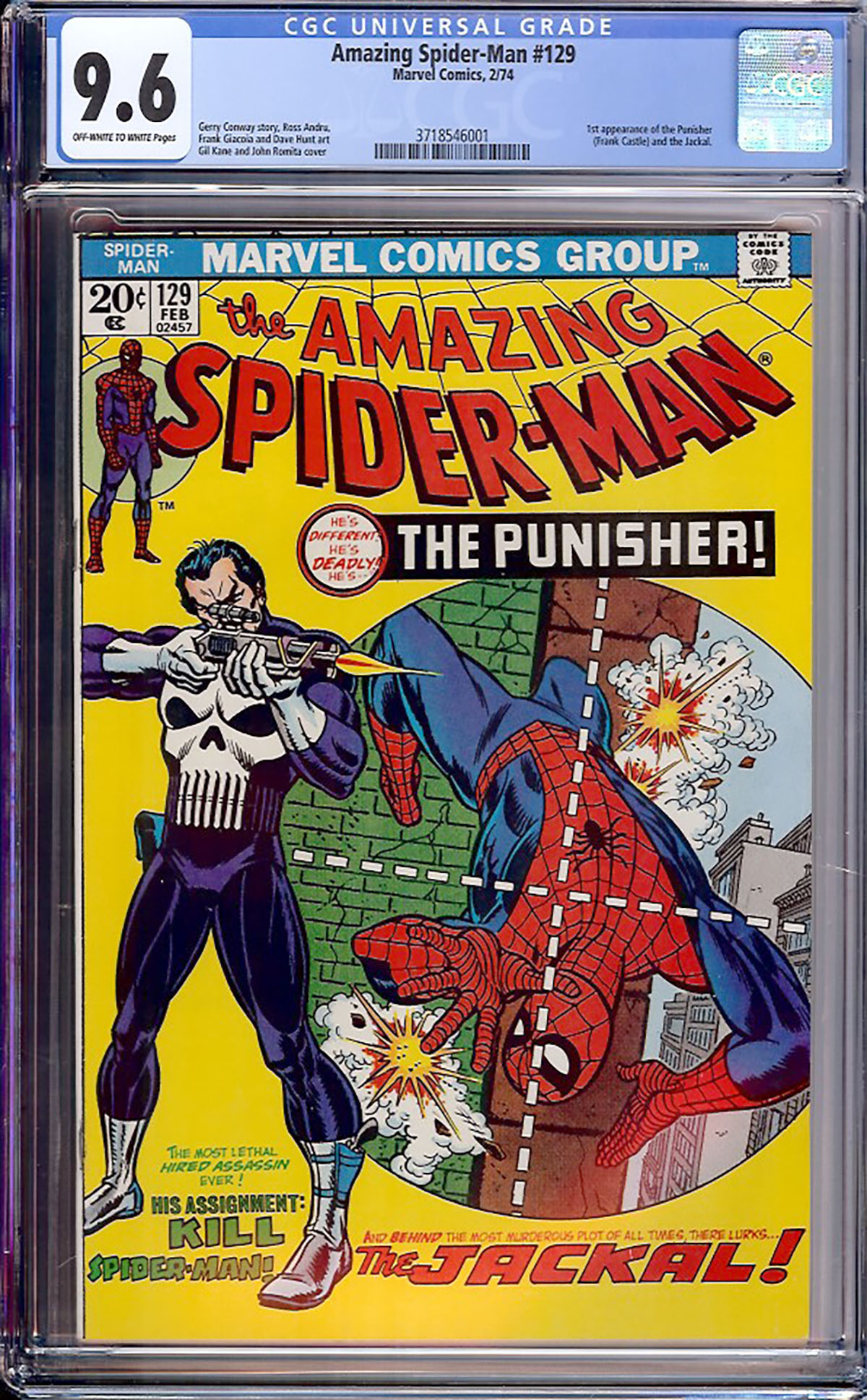 Amazing Spider-Man #129 CGC 9.6 ow/w