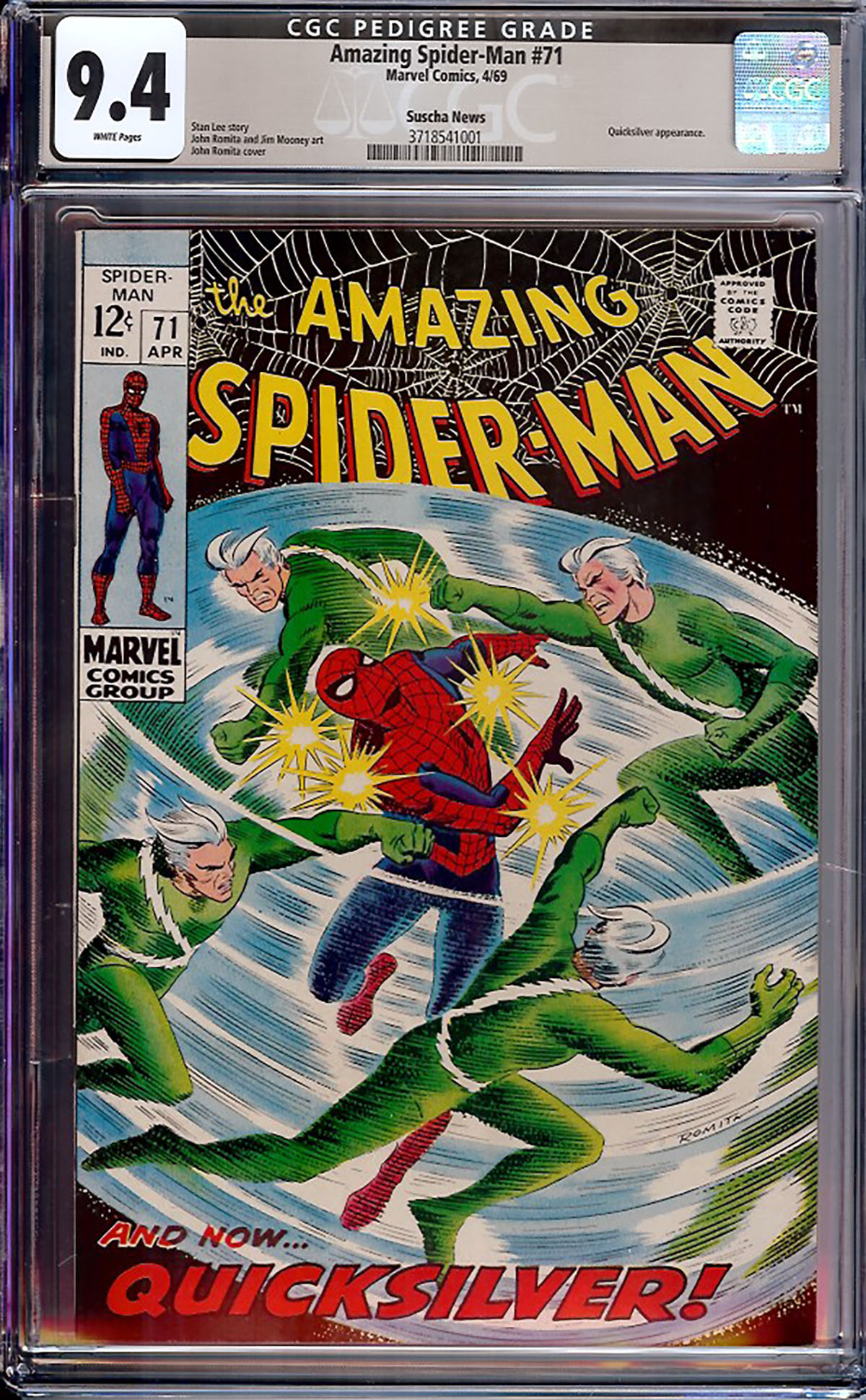 Amazing Spider-Man #71 CGC 9.4 w Suscha News