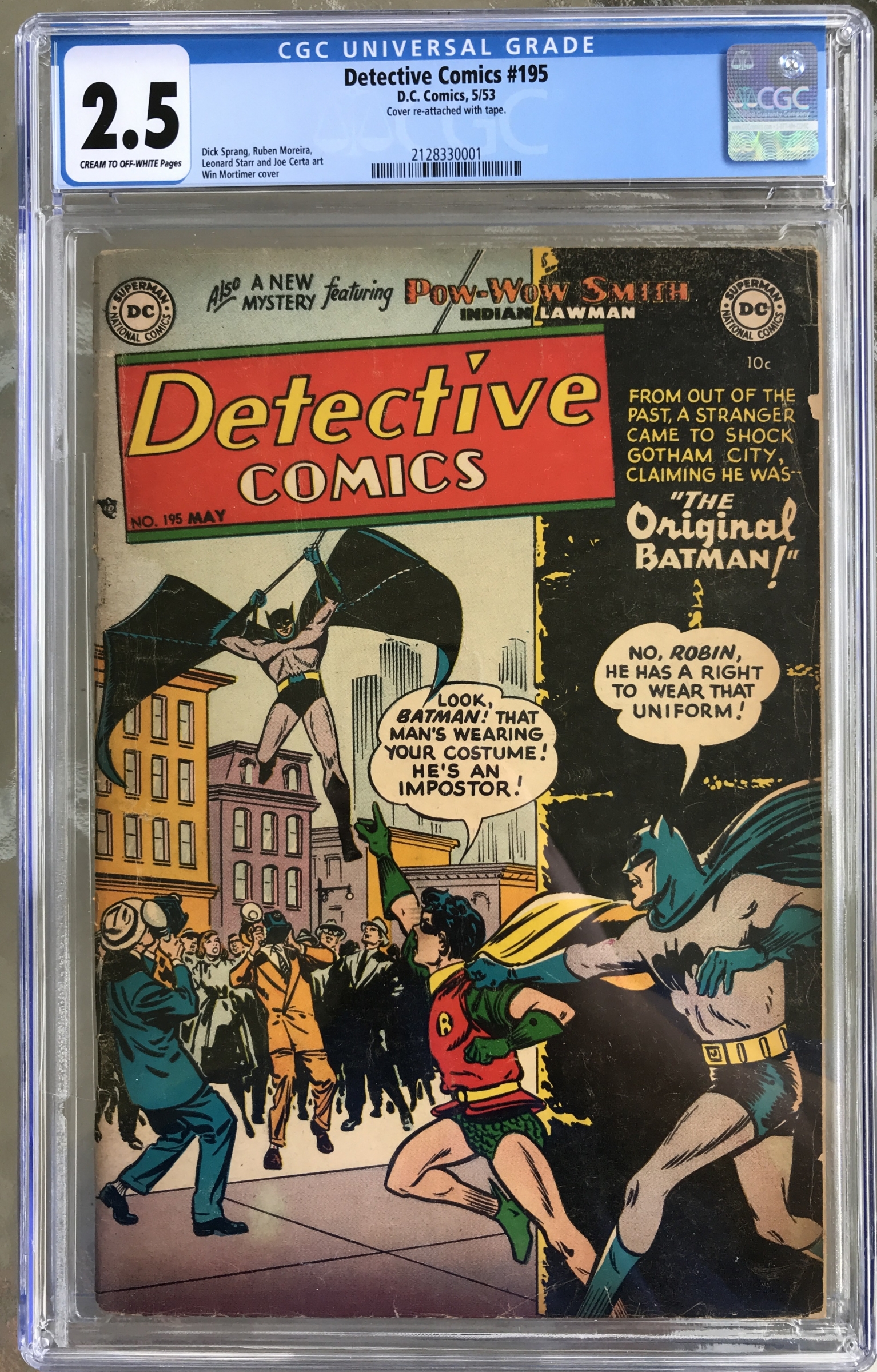 Detective Comics #195 CGC 2.5 cr/ow