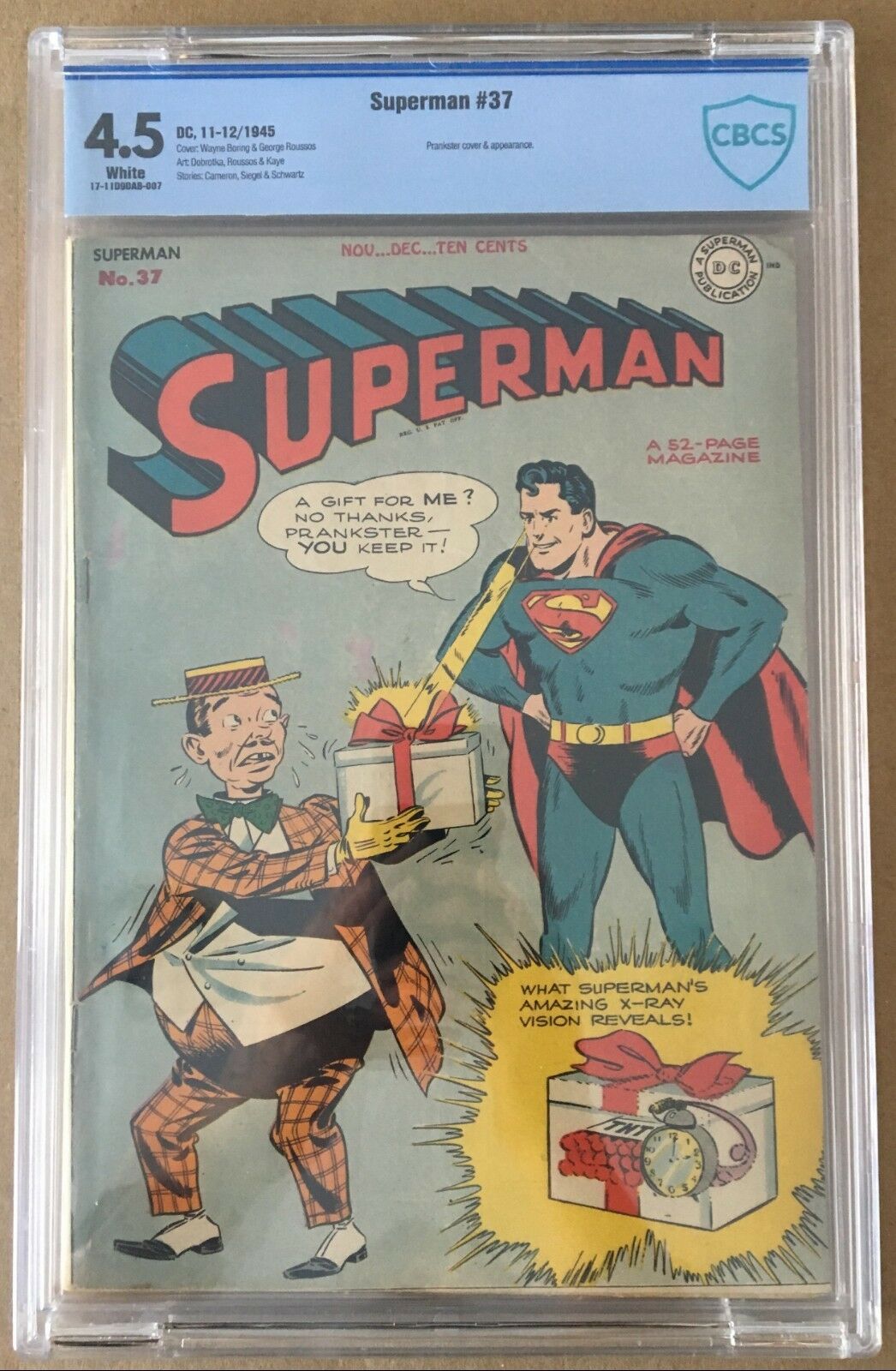 Superman #37 CBCS 4.5 w