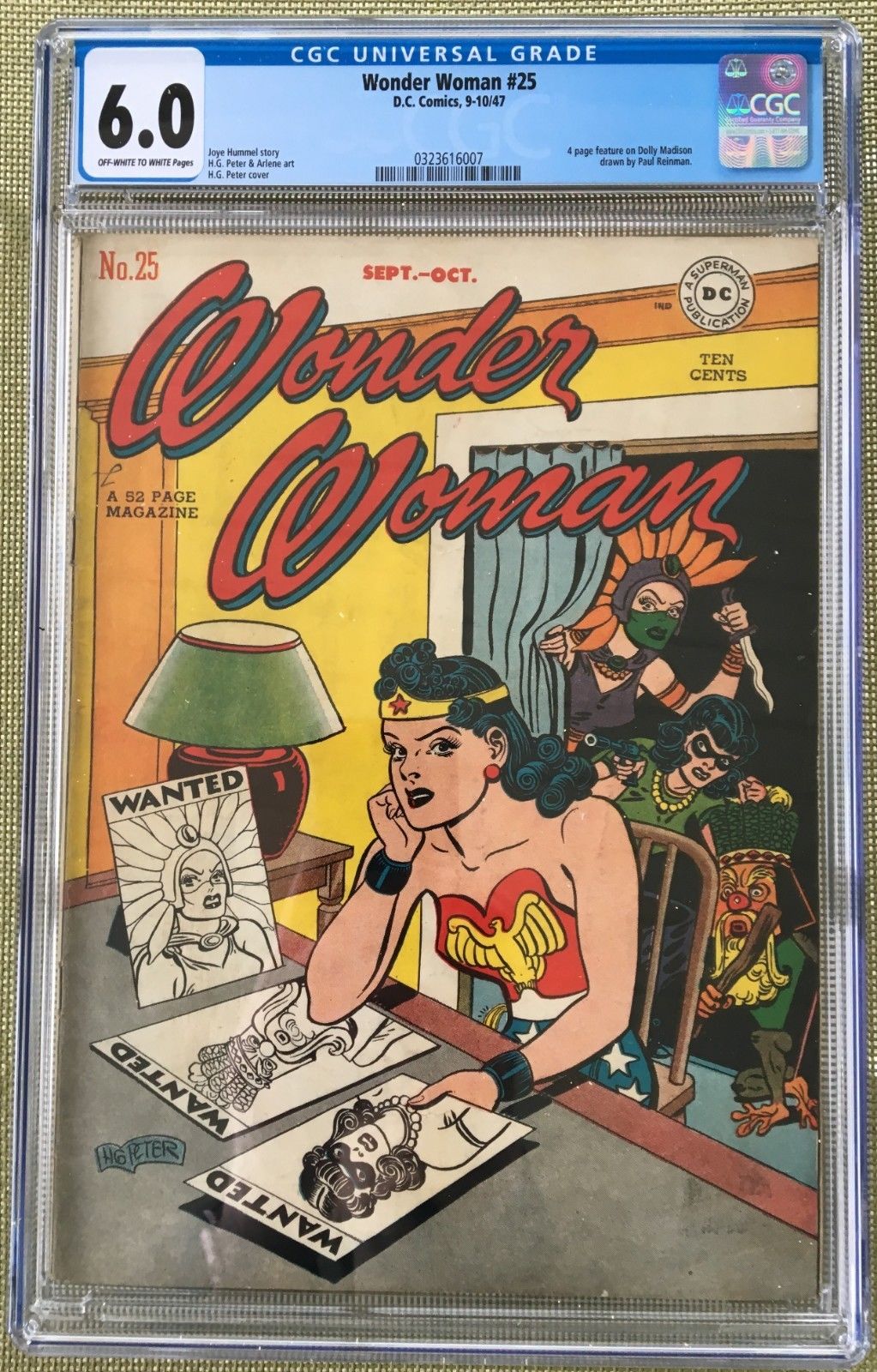 Wonder Woman #25 CGC 6.0 ow/w
