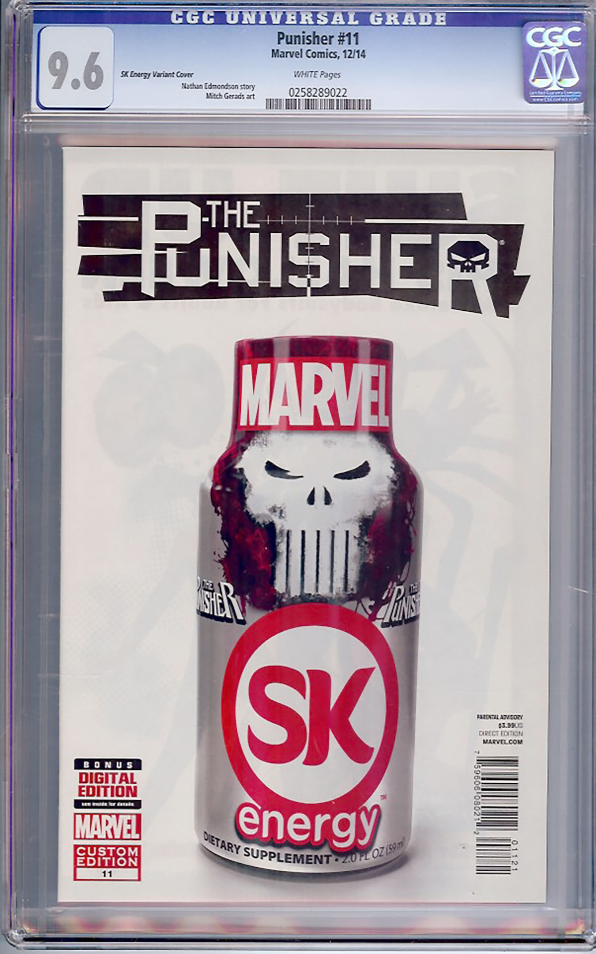 Punisher #11 CGC 9.6 w SK Energy Variant Cover