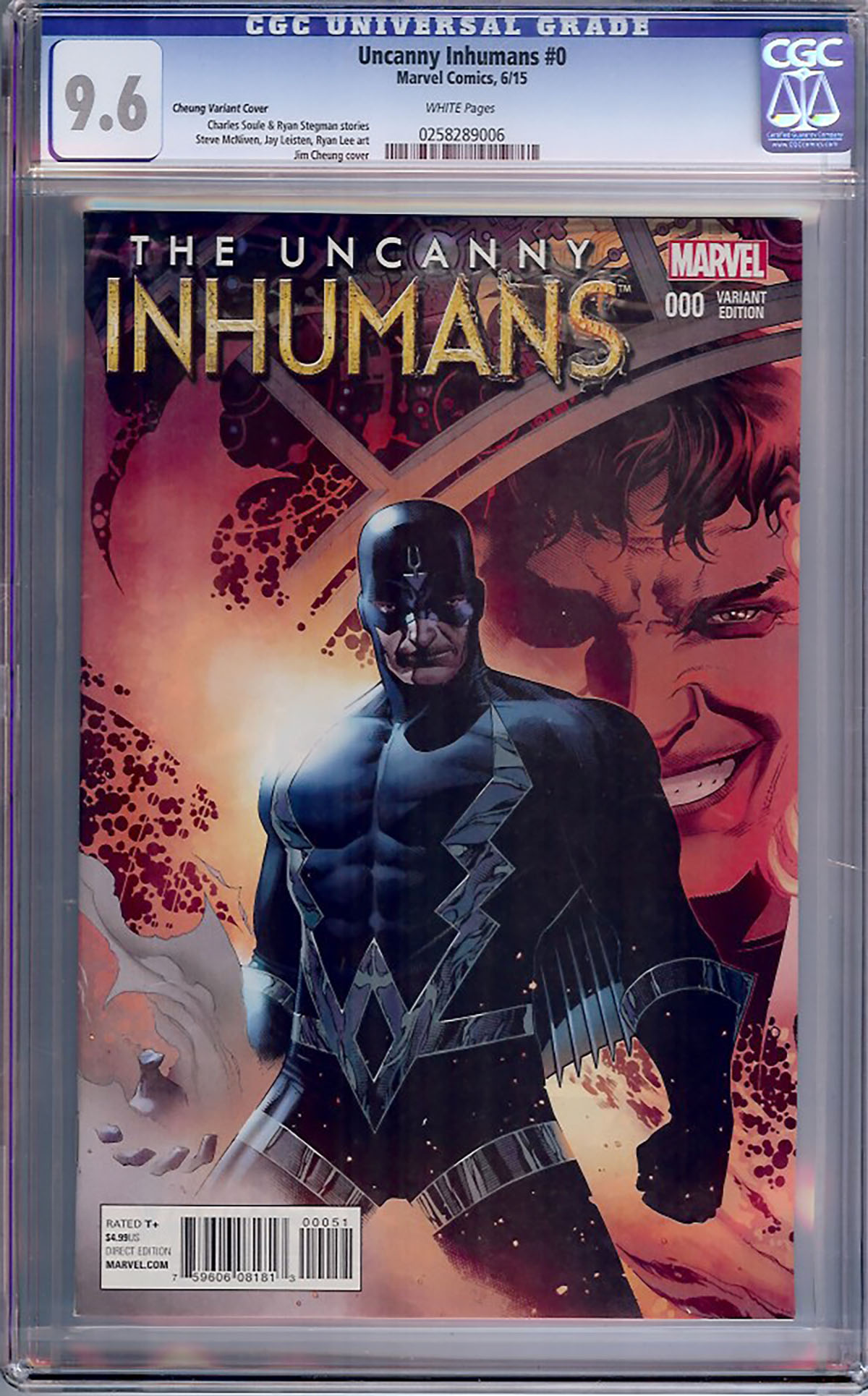 Uncanny Inhumans CGC 9.6 w Cheung Variant Cover