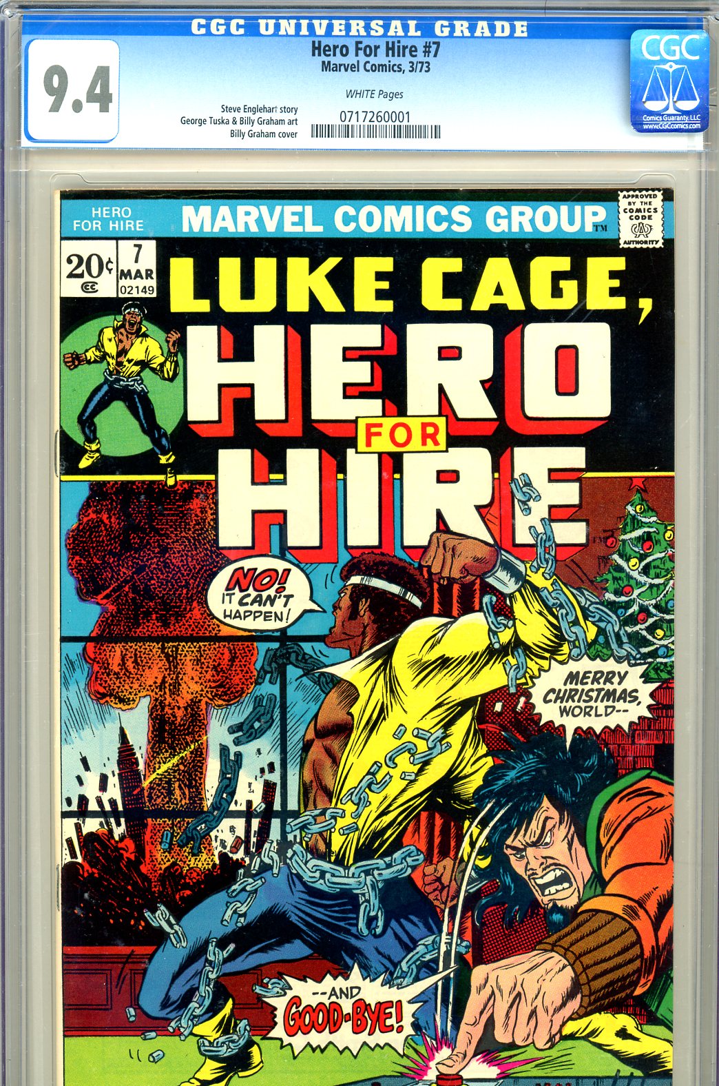 Hero For Hire #7 CGC 9.4 w