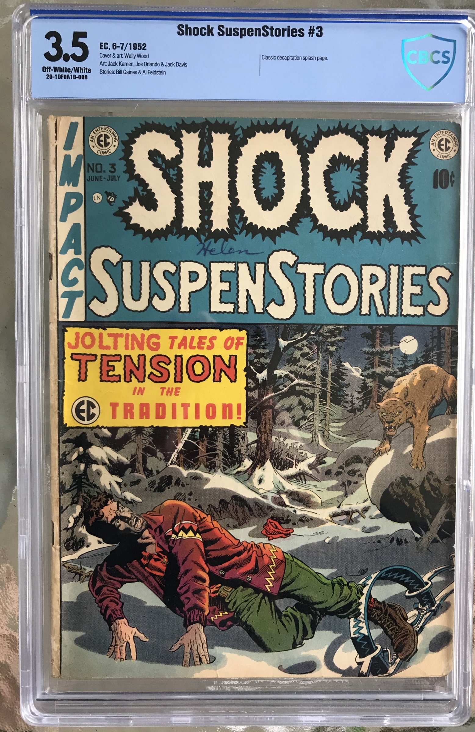Shock SuspenStories #3 CBCS 3.5 n/a