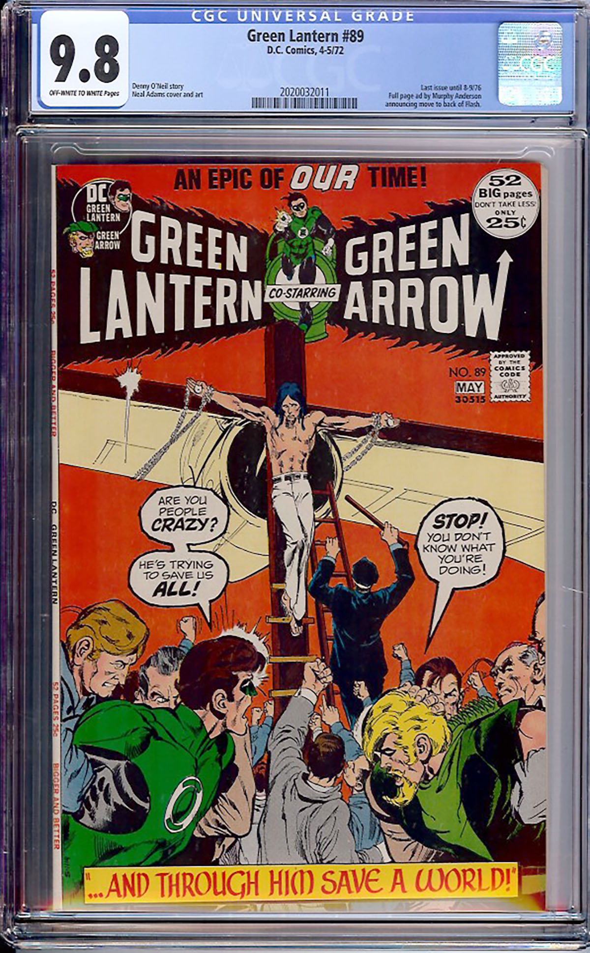 Green Lantern #89 CGC 9.8 ow/w