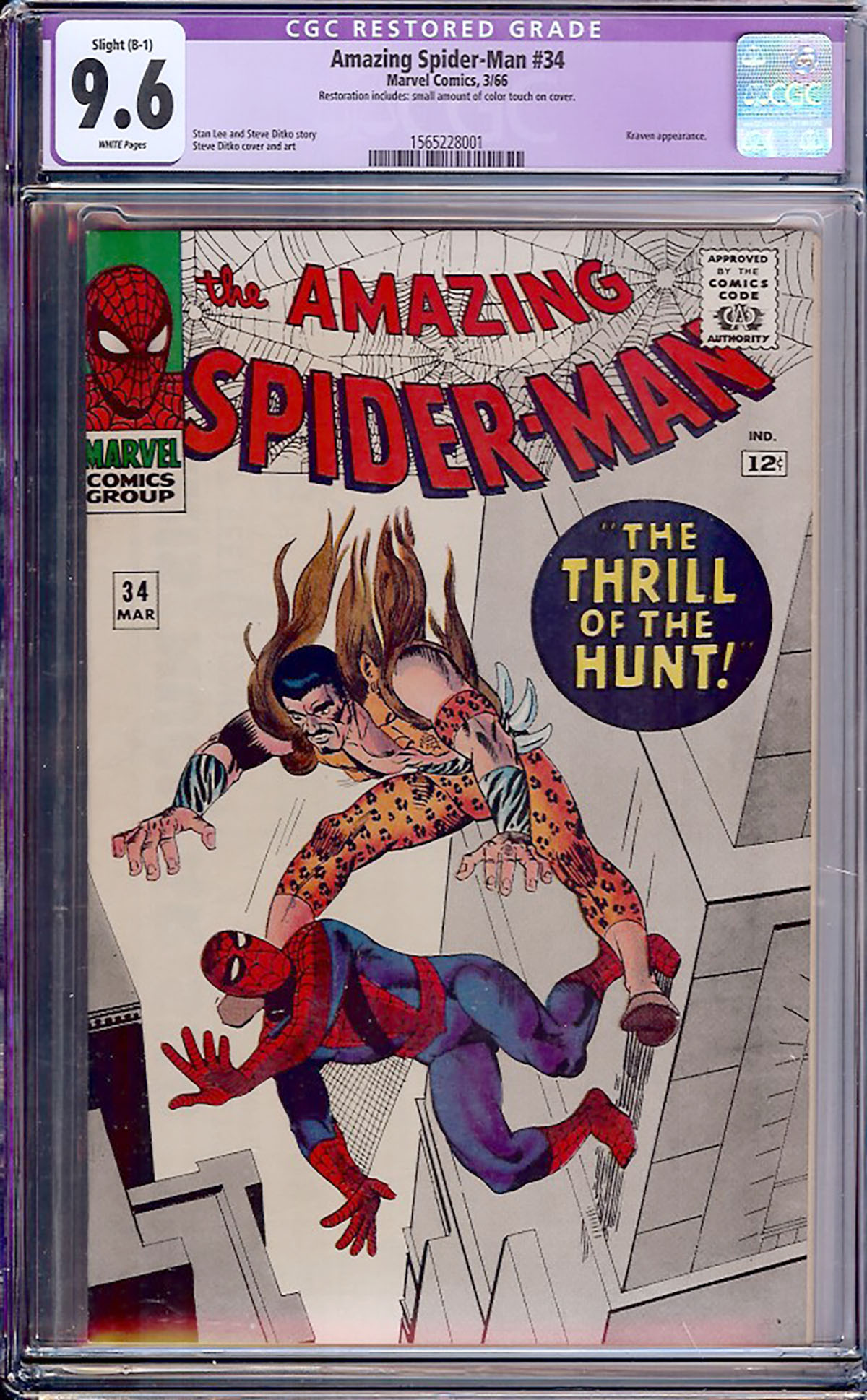 Amazing Spider-Man #34 CGC 9.6 w