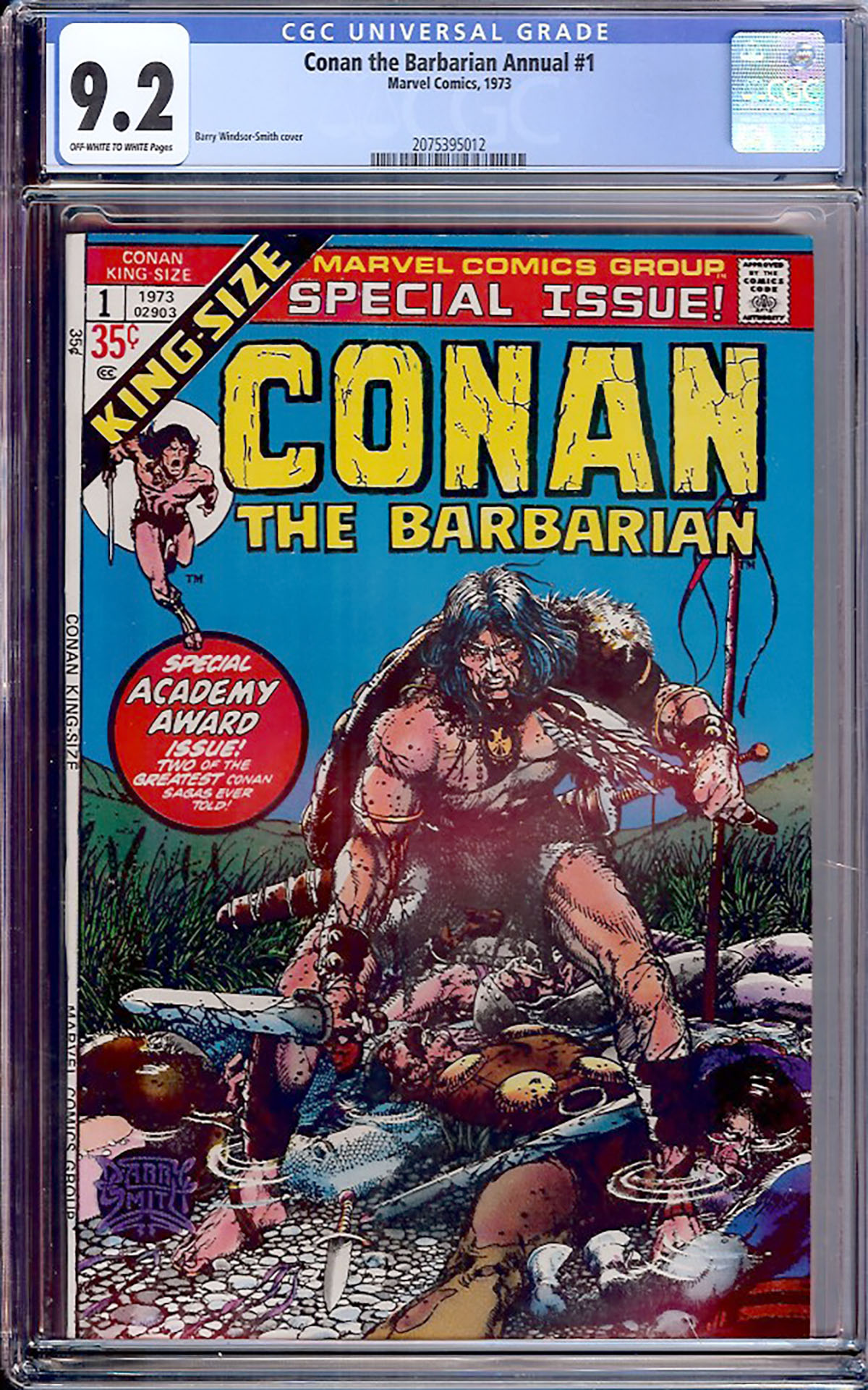 Conan the Barbarian Annual #1 CGC 9.2 ow/w