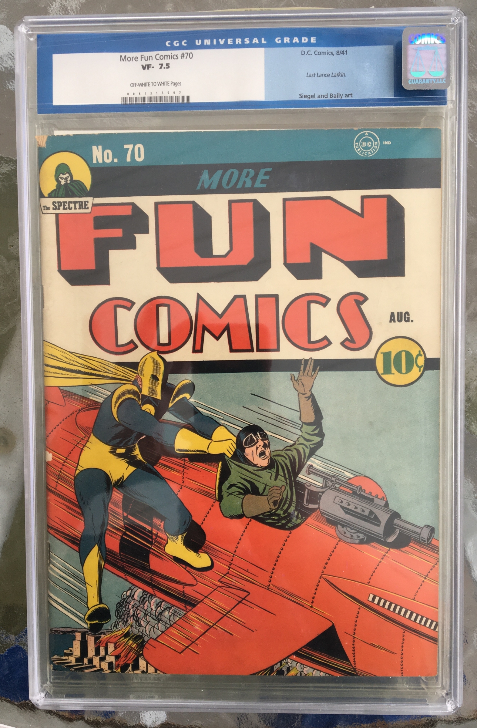 More Fun Comics #70 CGC 7.5 ow/w