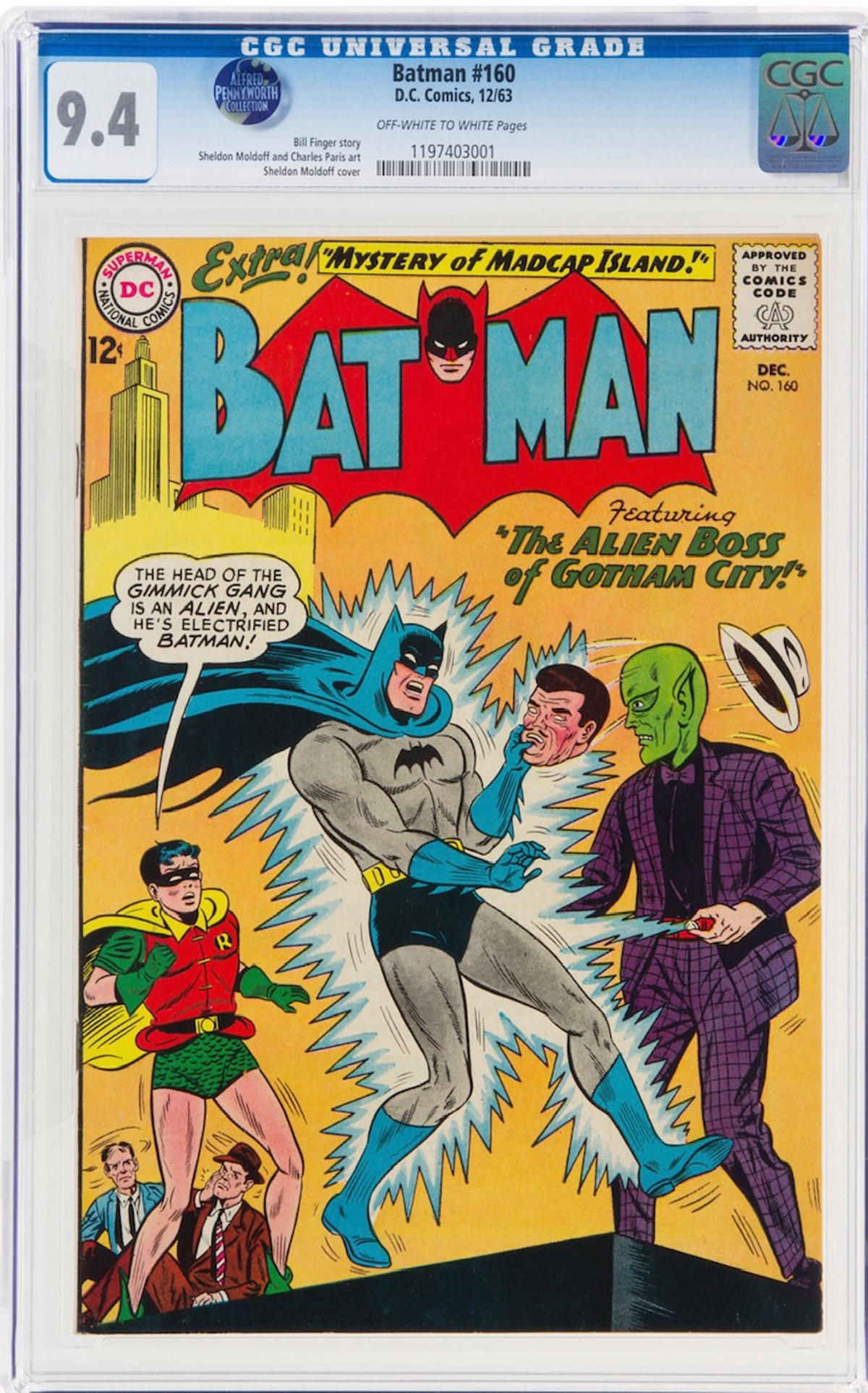 Batman #160 CGC 9.4 ow/w Alfred Pennyworth Collection