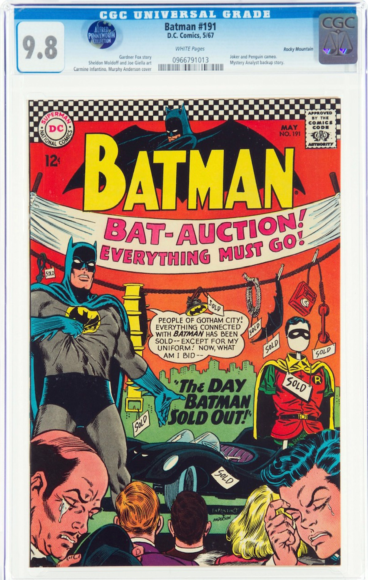 Batman #191 CGC 9.8 w Rocky Mountain