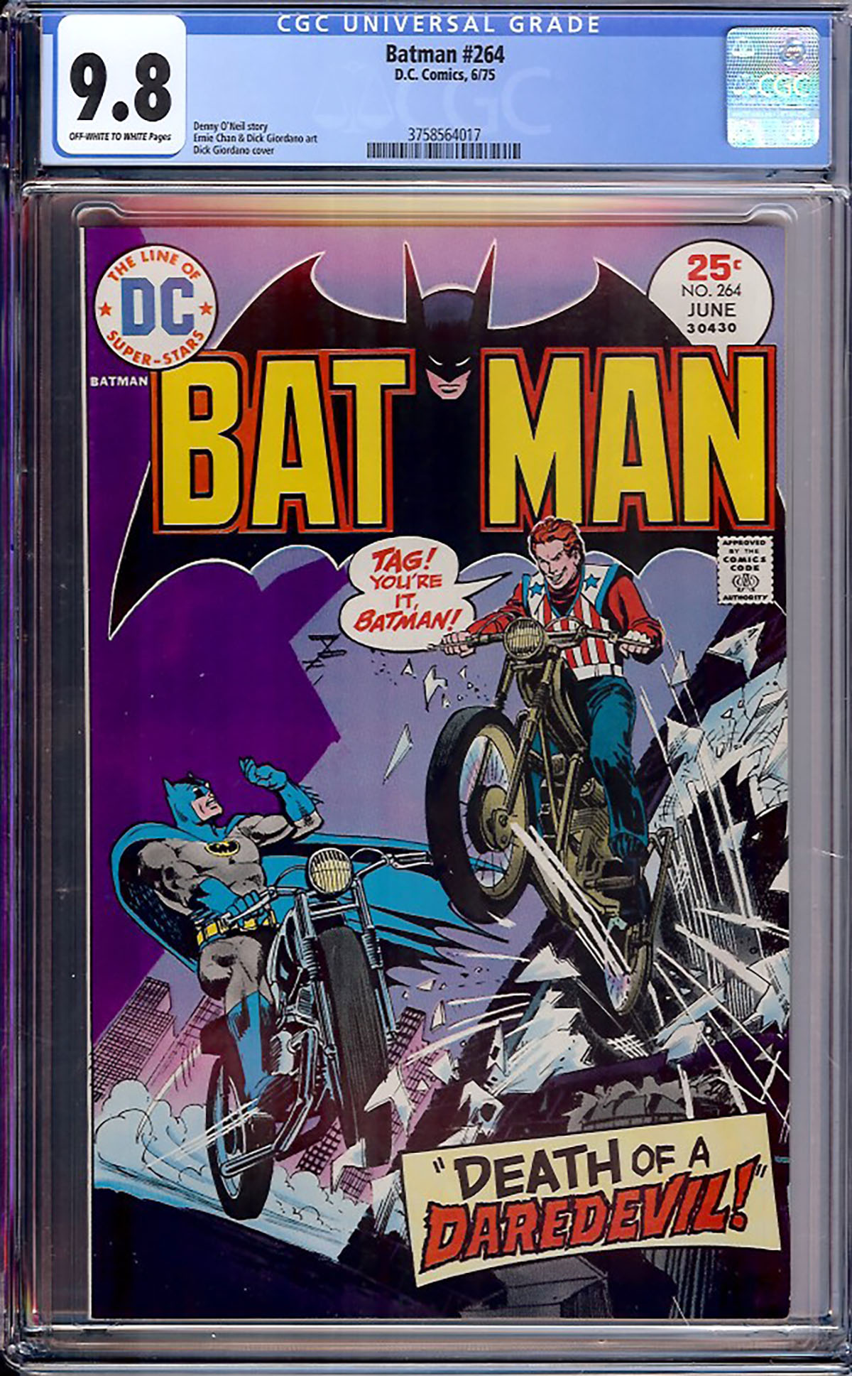 Batman #264 CGC 9.8 ow/w