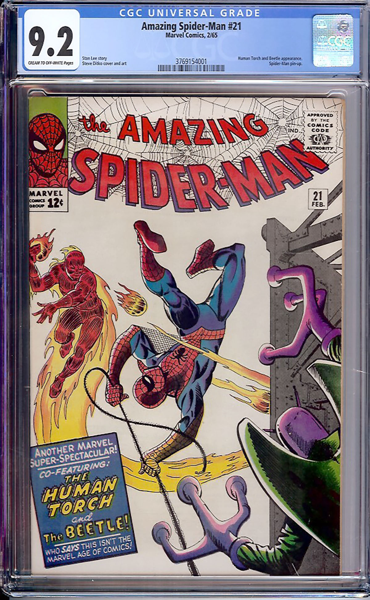 Amazing Spider-Man #21 CGC 9.2 cr/ow