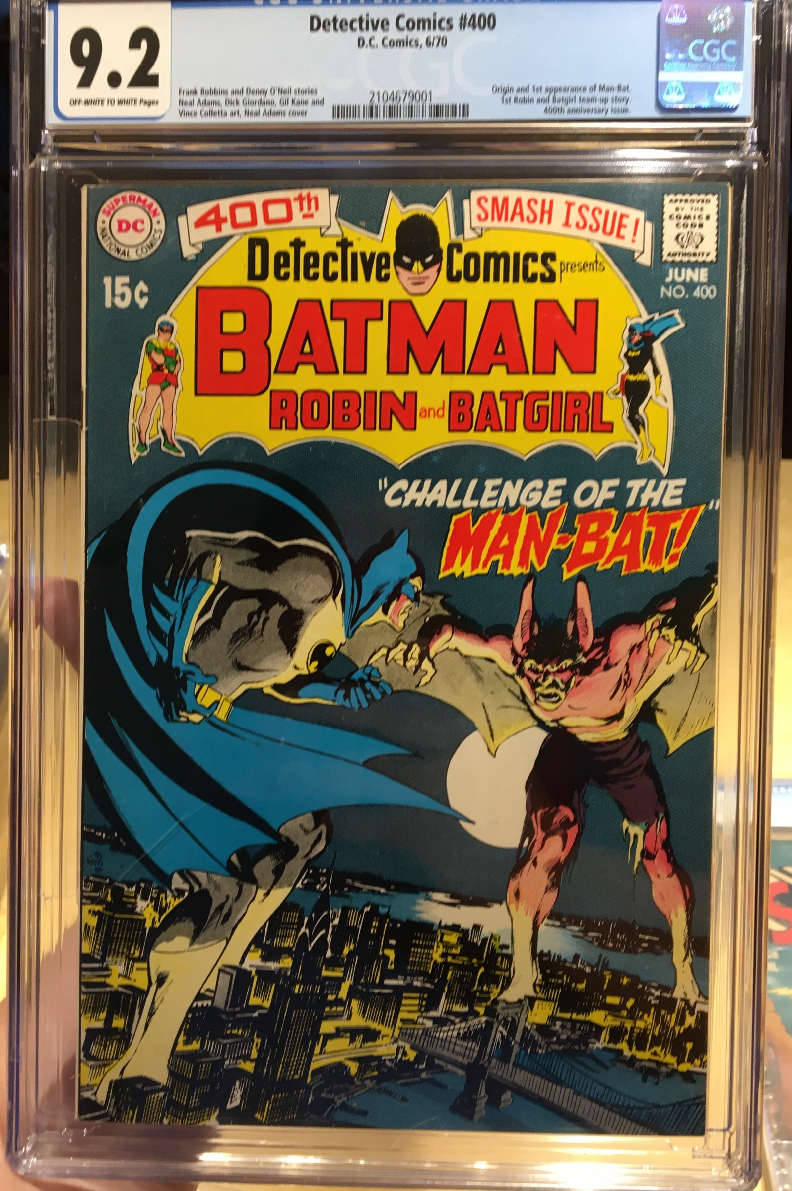 Detective Comics #400 CGC 9.2 ow/w