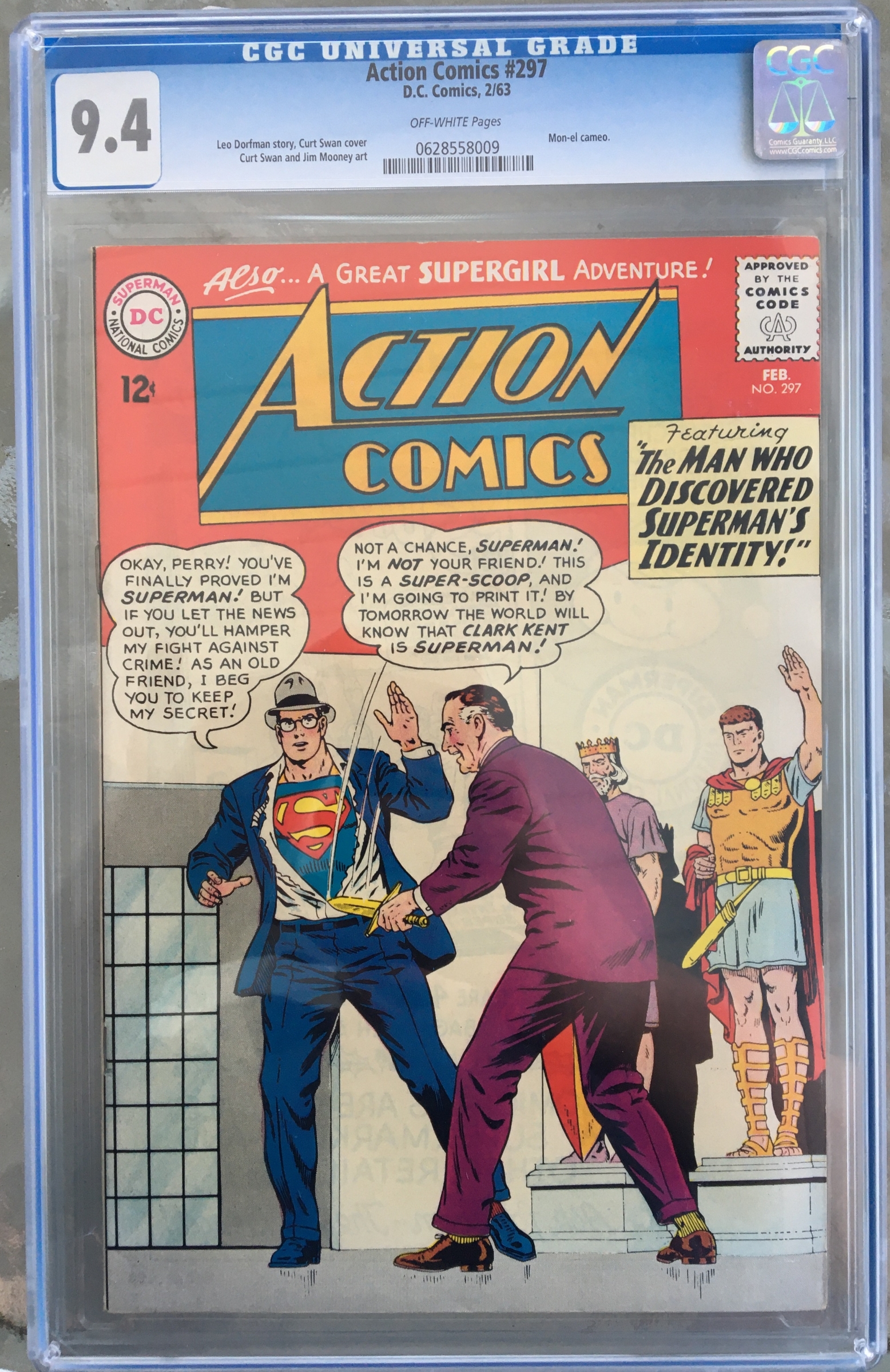 Action Comics #297 CGC 9.4 ow