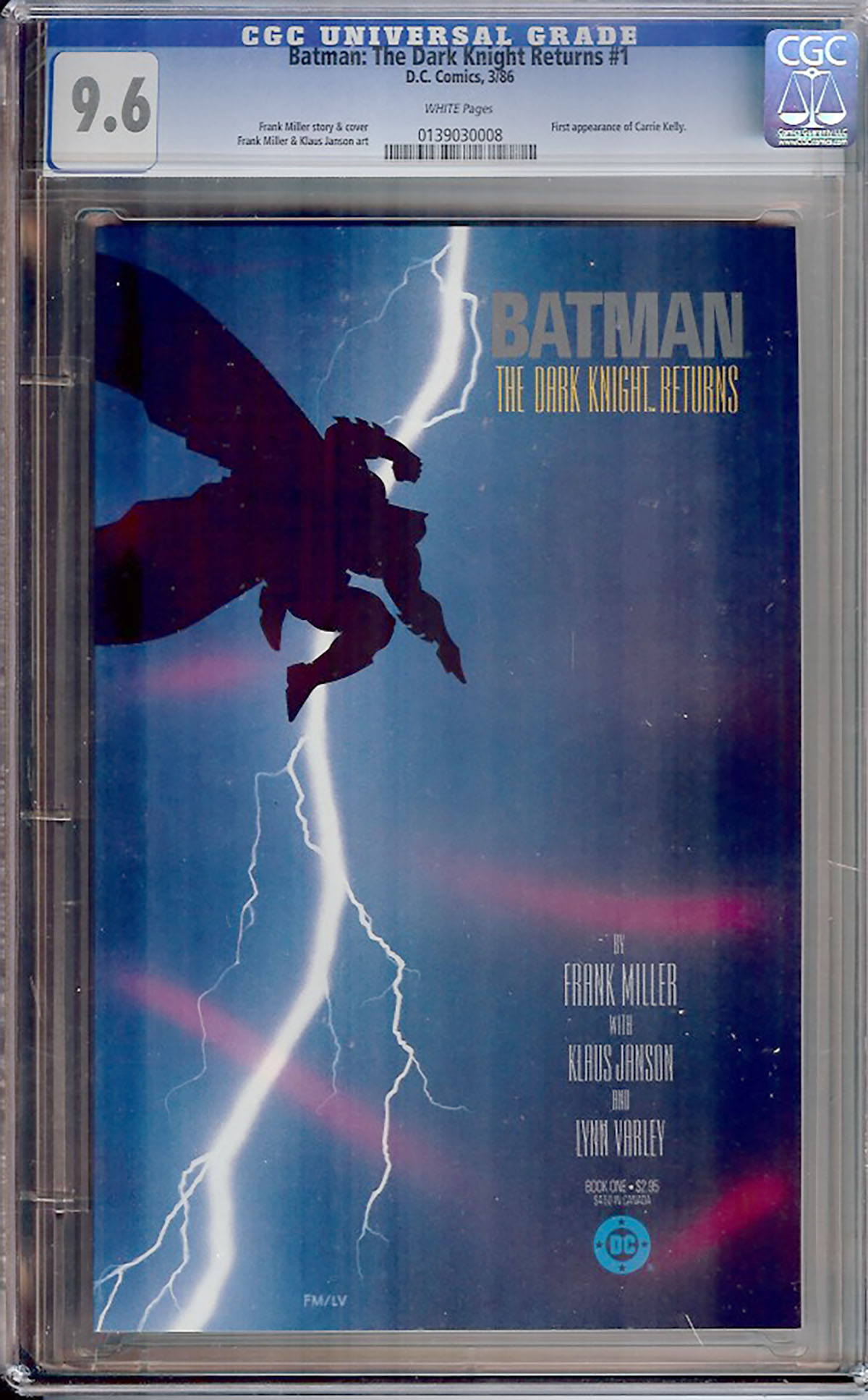 Batman: The Dark Knight Returns #1 CGC 9.6 w