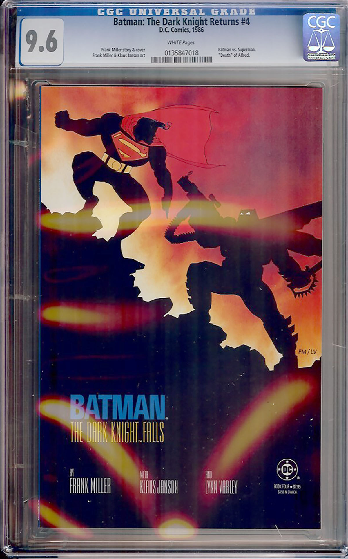 Batman: The Dark Knight Returns #4 CGC 9.6 w