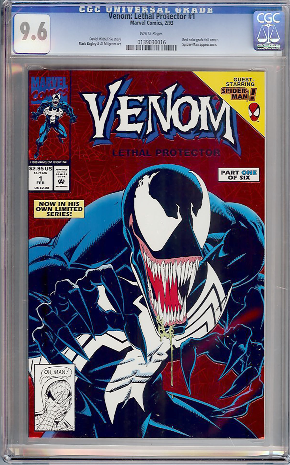 Venom: Lethal Protector #1 CGC 9.6 w