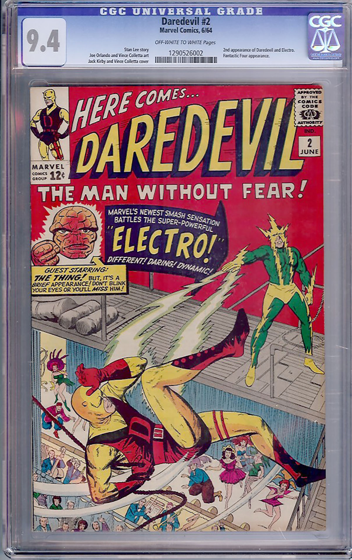 Daredevil #2 CGC 9.4 ow/w