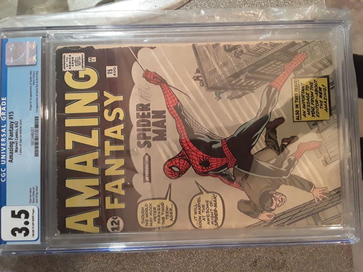 Amazing Fantasy #15 CGC 3.5 cr/ow