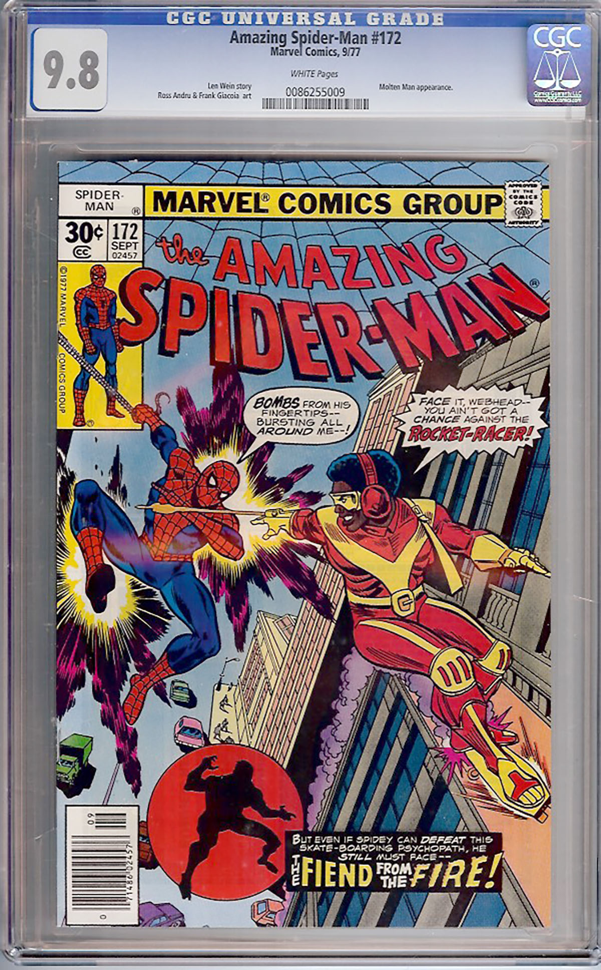 Amazing Spider-Man #172 CGC 9.8 w
