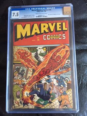 Marvel Mystery Comics #76 CGC 7.5 cr/ow