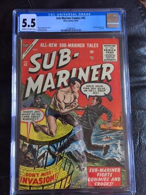 Sub-Mariner Comics #42 CGC 5.5 cr/ow