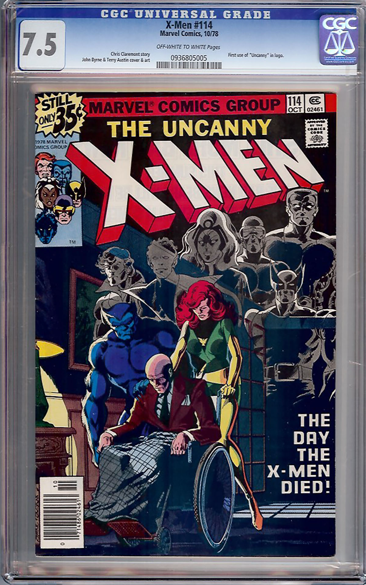 X-Men #114 CGC 7.5 ow/w