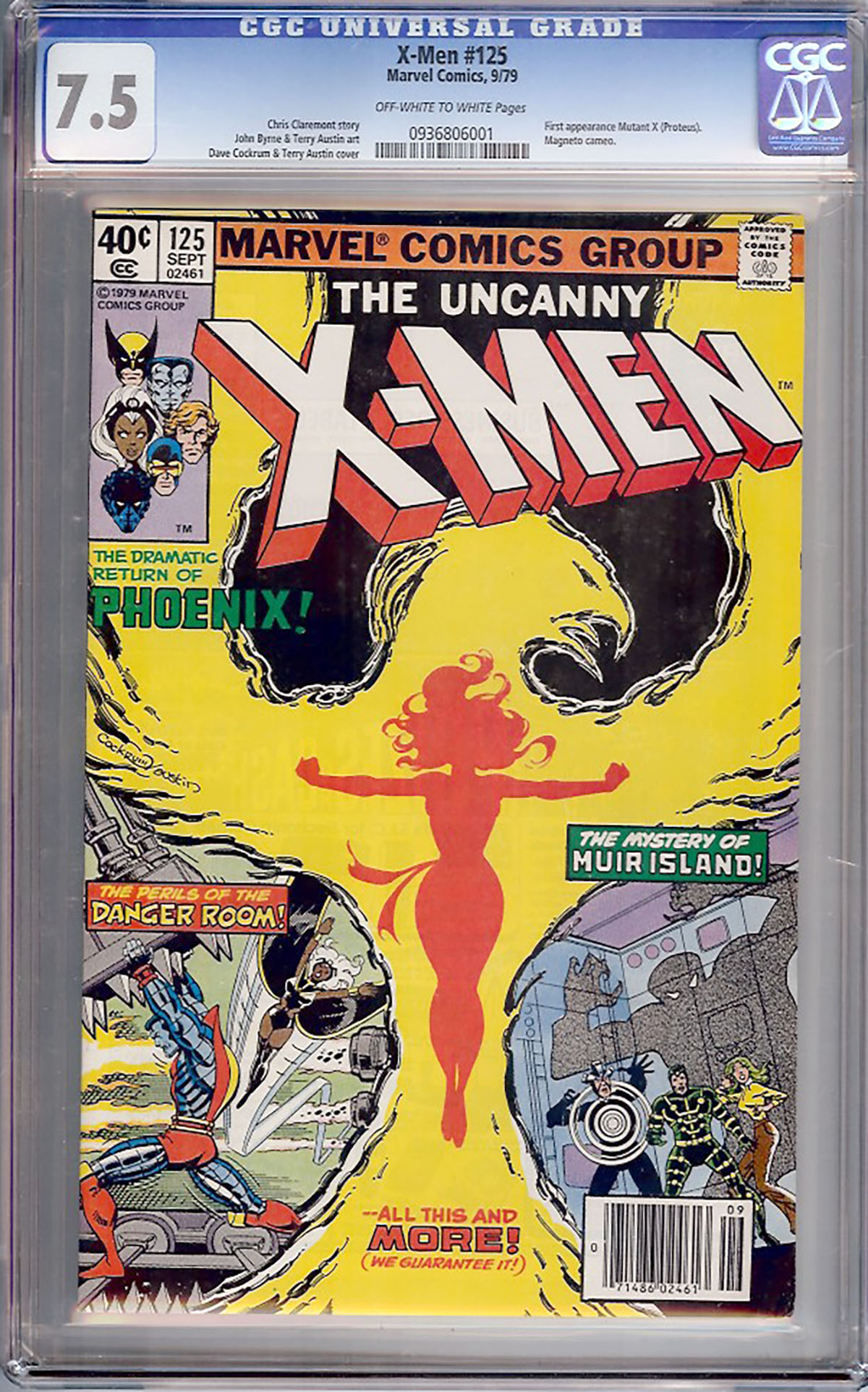 X-Men #125 CGC 7.5 ow/w