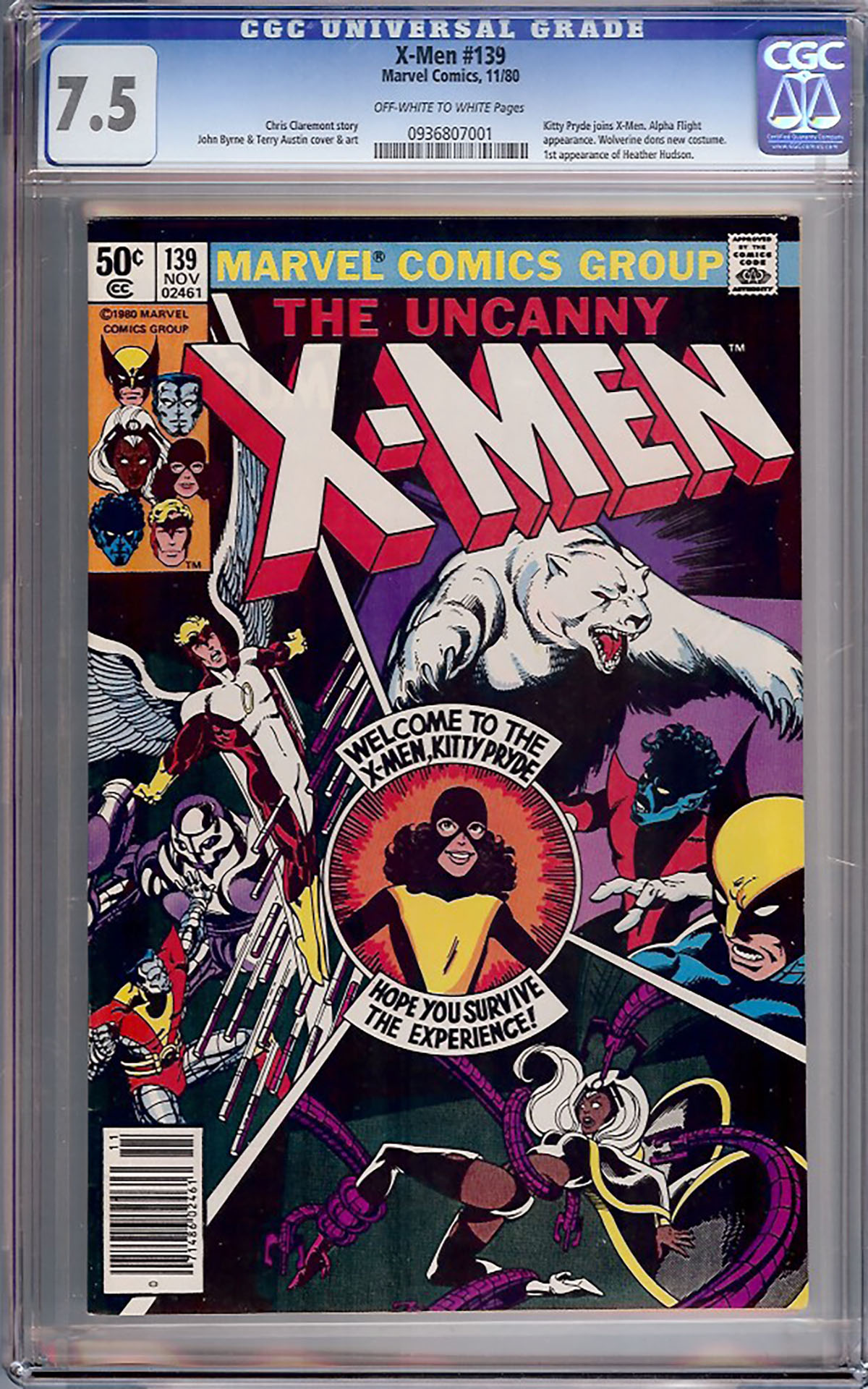 X-Men #139 CGC 7.5 ow/w