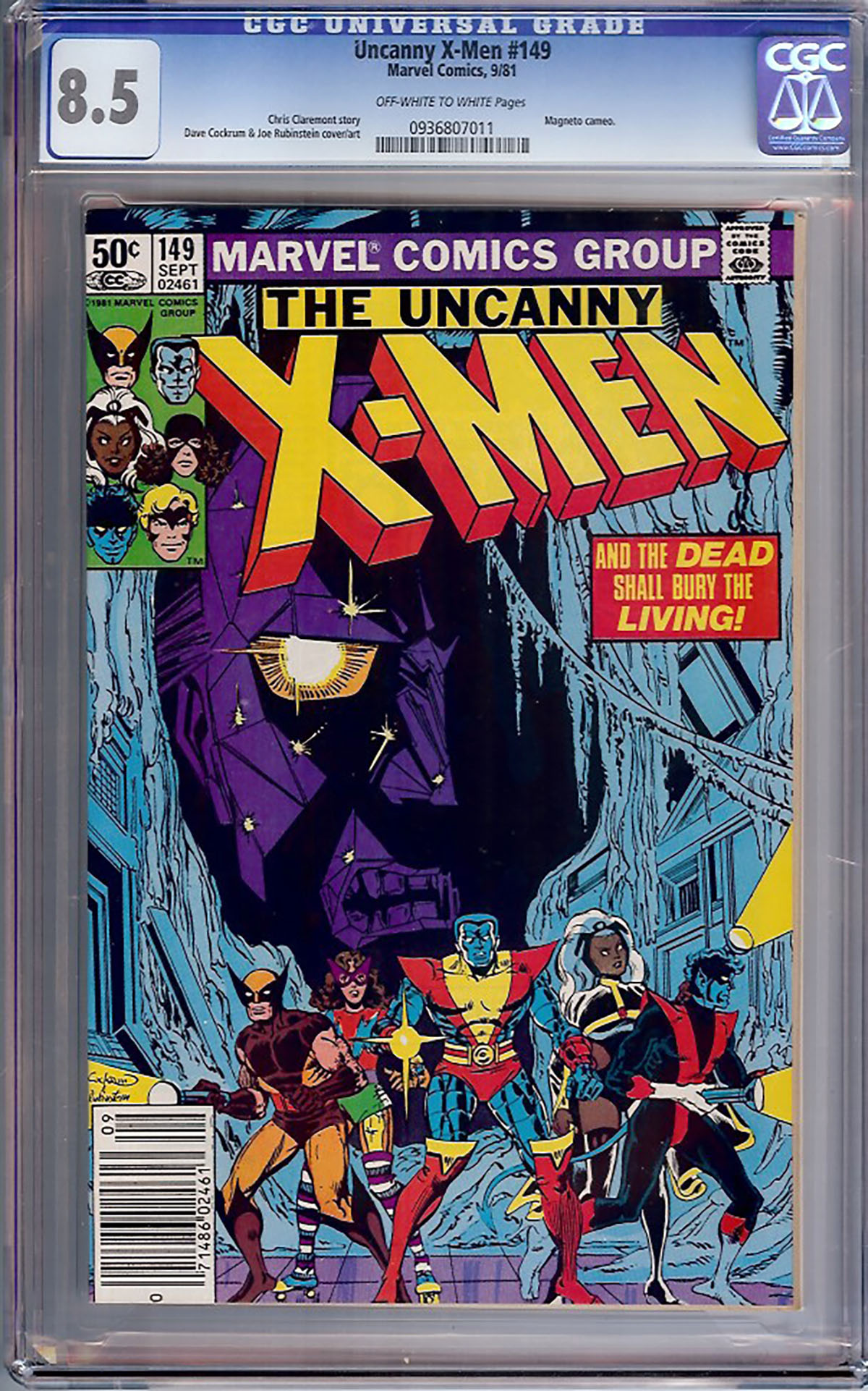 Uncanny X-Men #149 CGC 8.5 ow/w