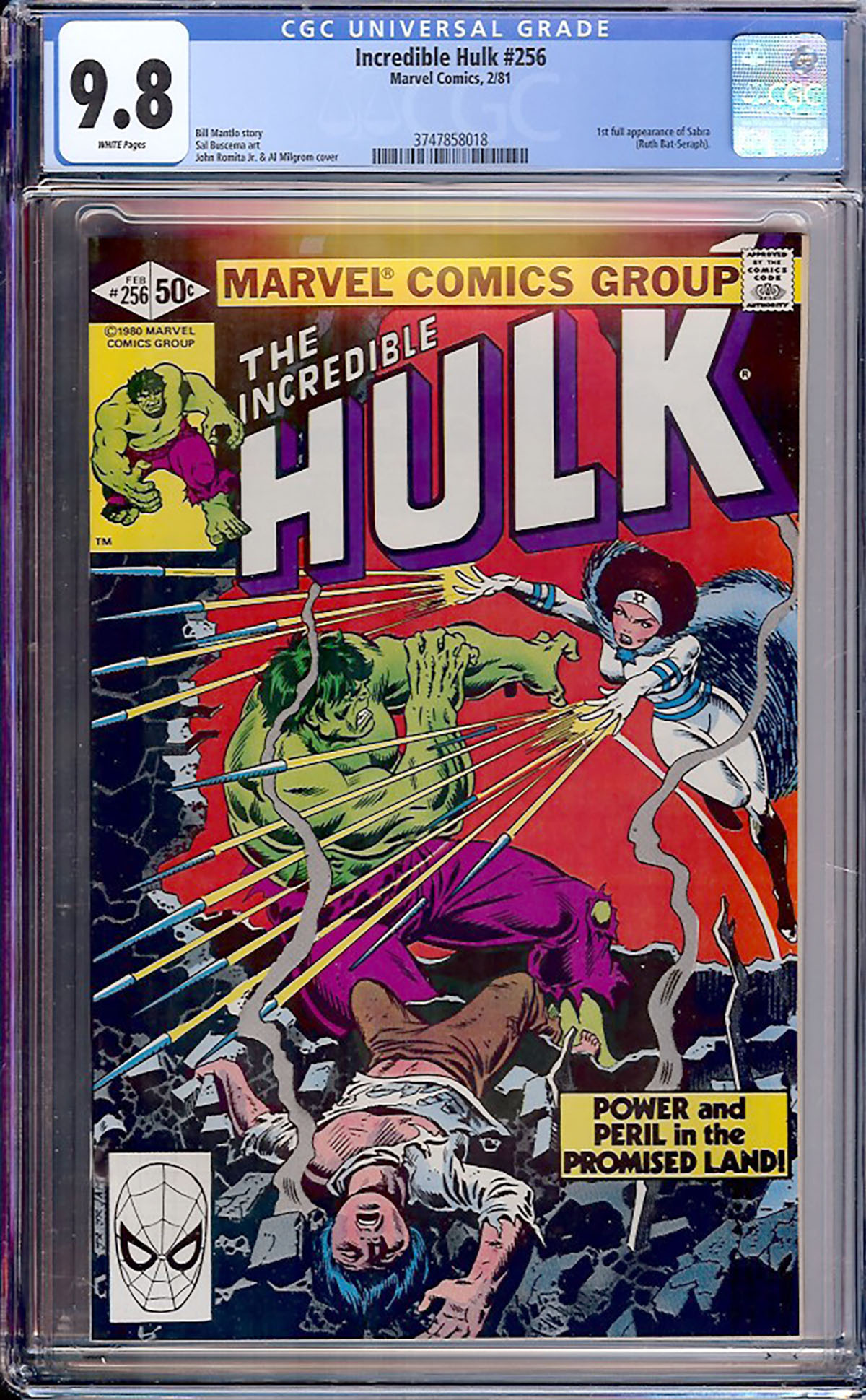 Incredible Hulk #256 CGC 9.8 w