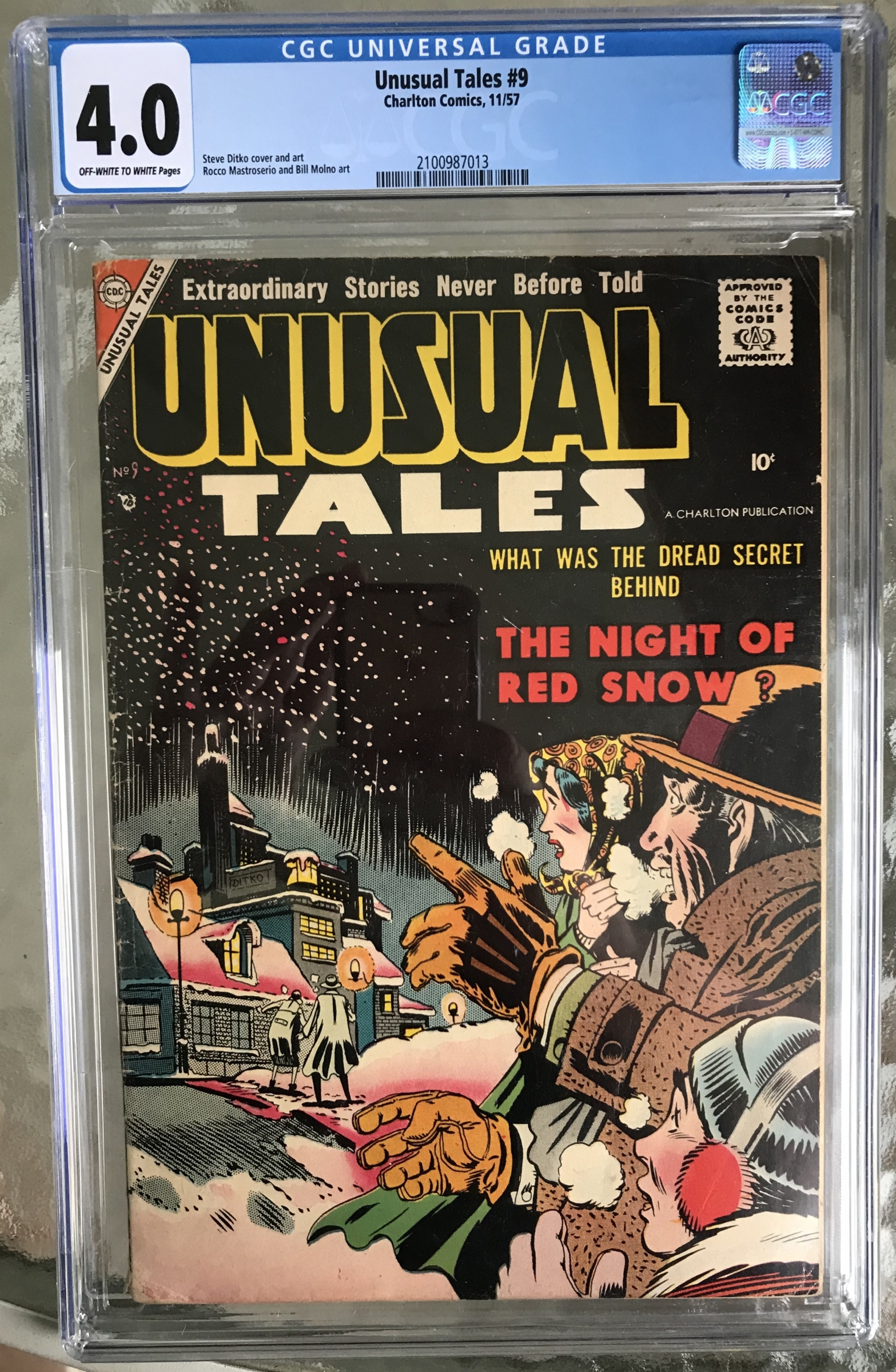 Unusual Tales #9 CGC 4.0 ow/w