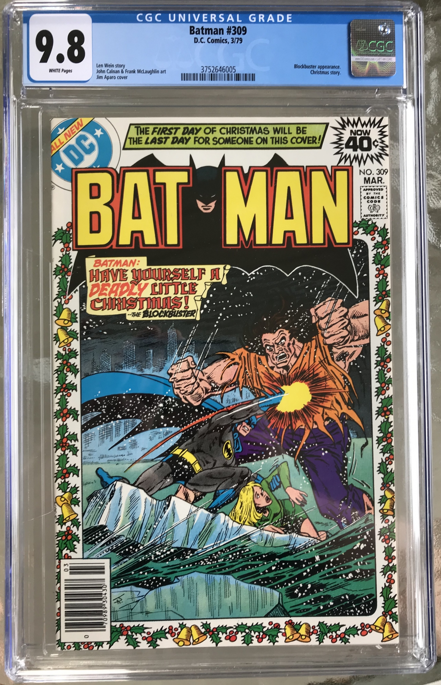 Batman #309 CGC 9.8 w