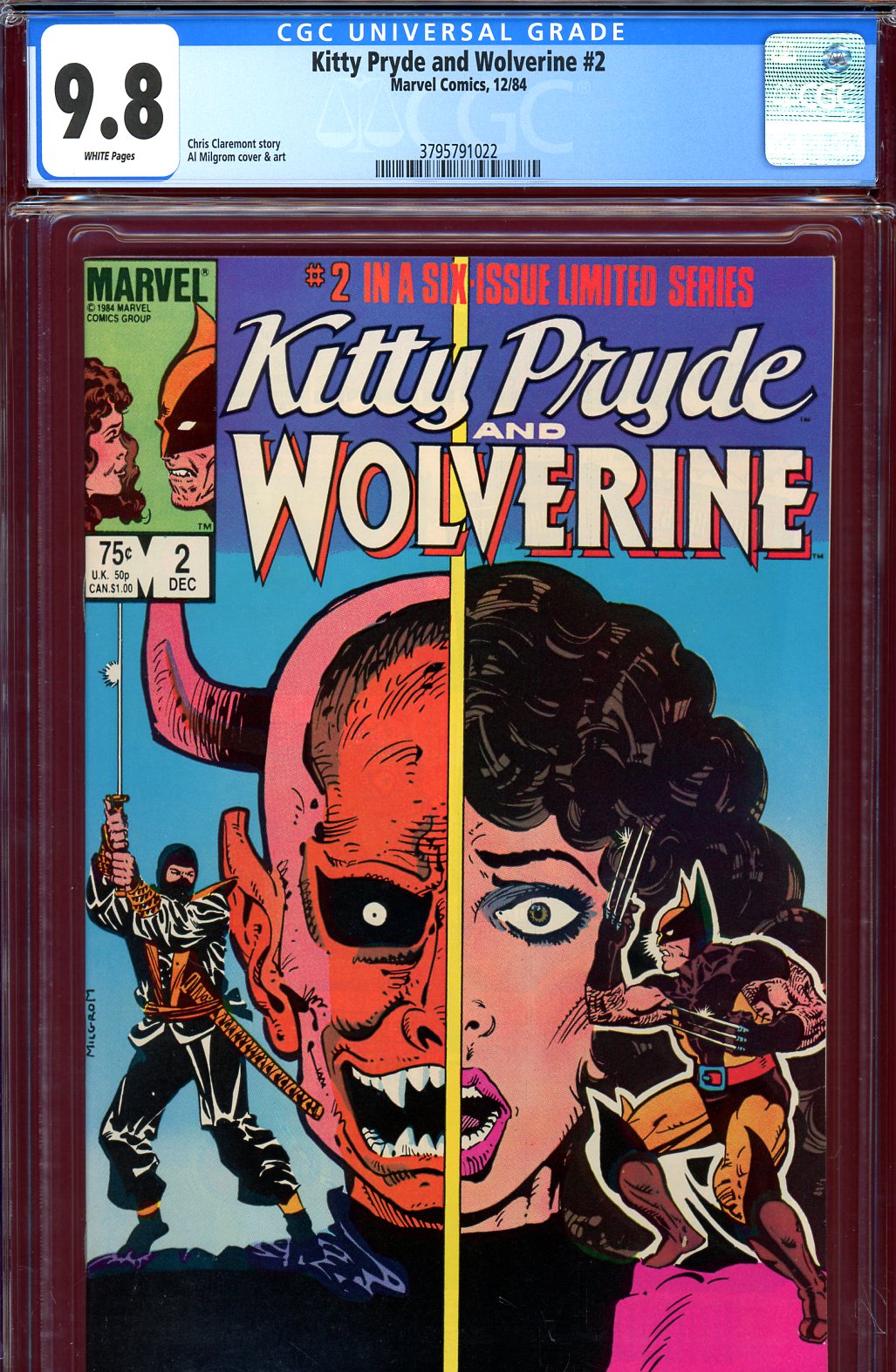 Kitty Pryde and Wolverine #2 CGC 9.8 w