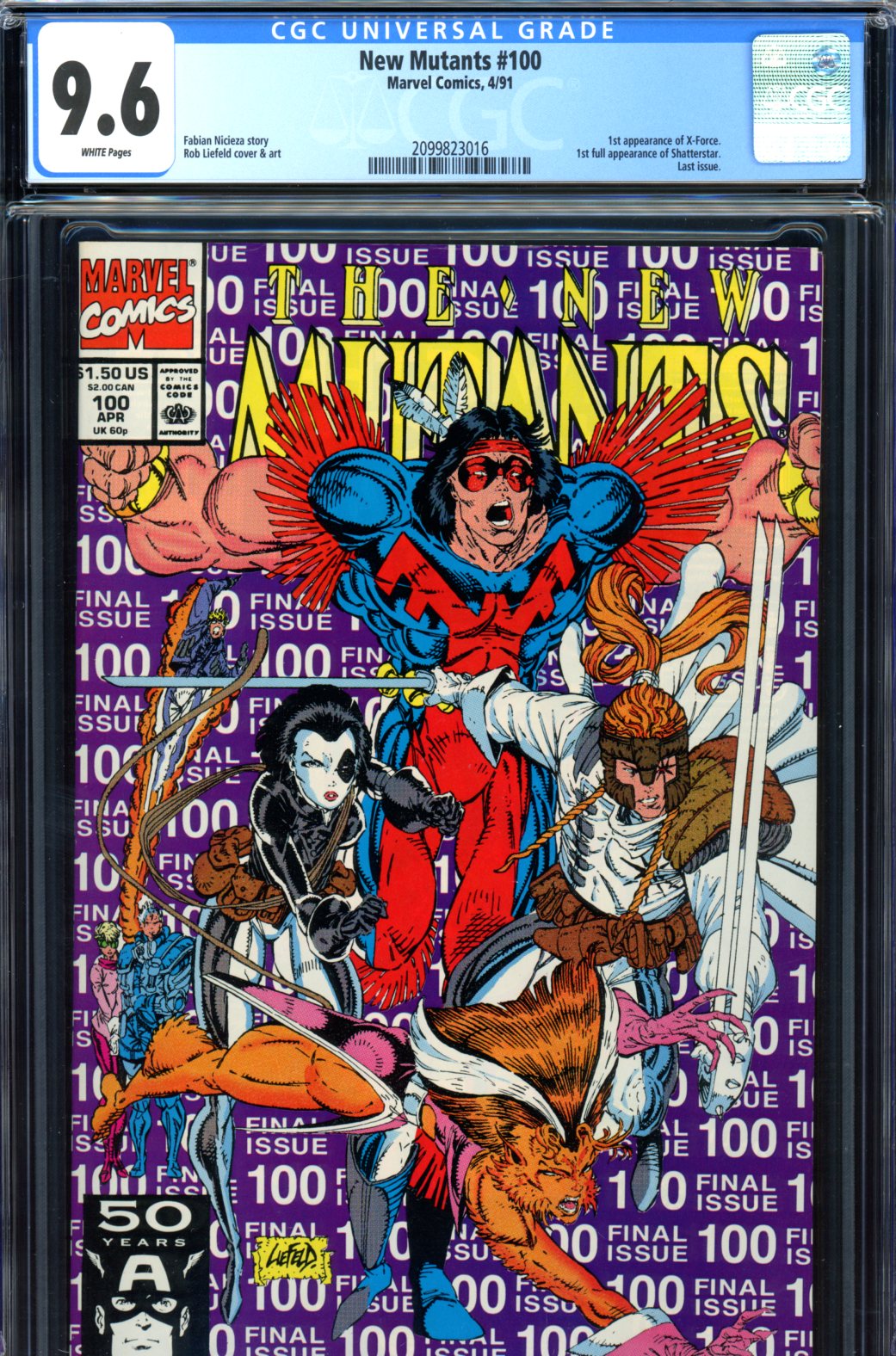New Mutants #100 CGC 9.6 w